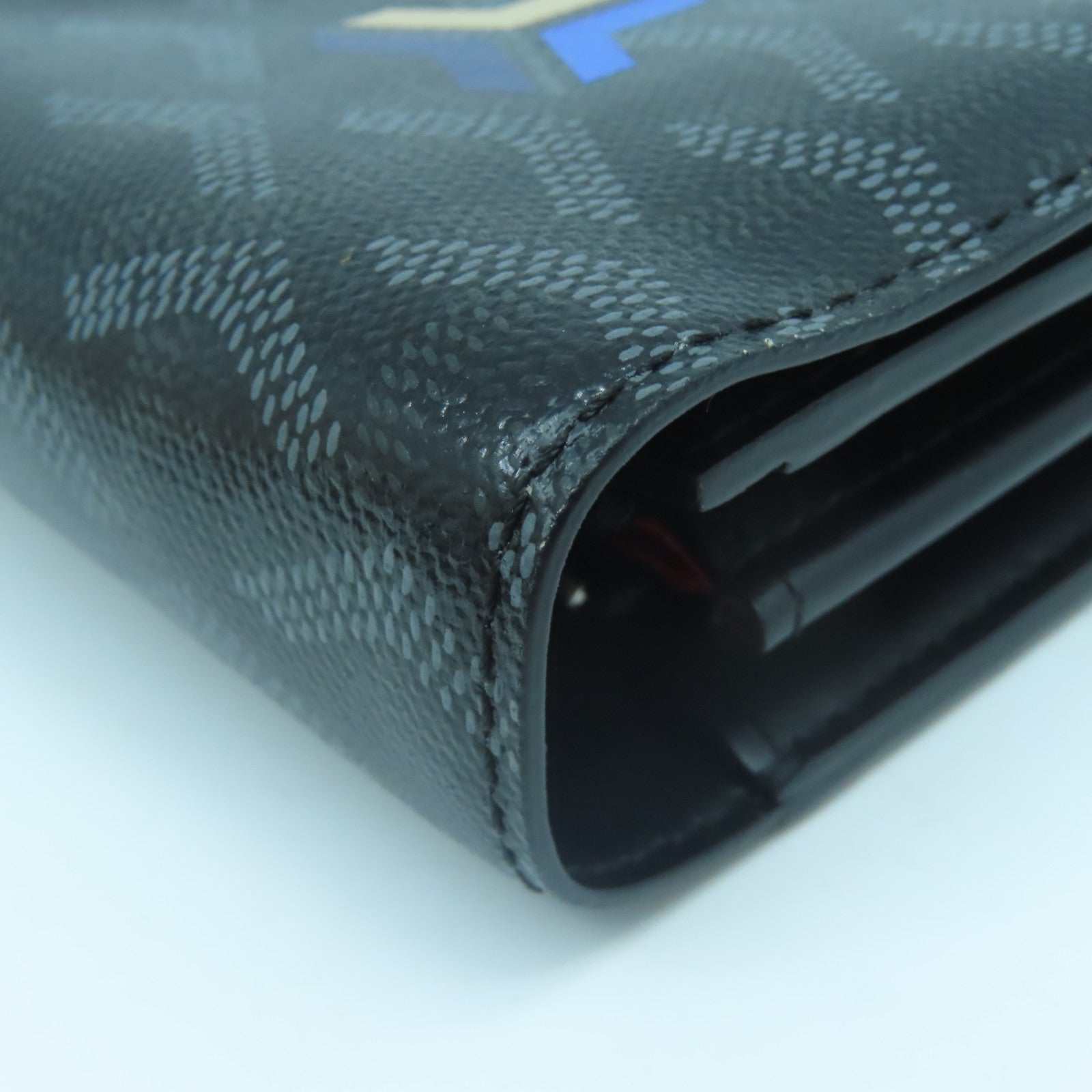 GOYARD 塗層帆布Varenne Continental Wallet銀扣肩背袋黑色