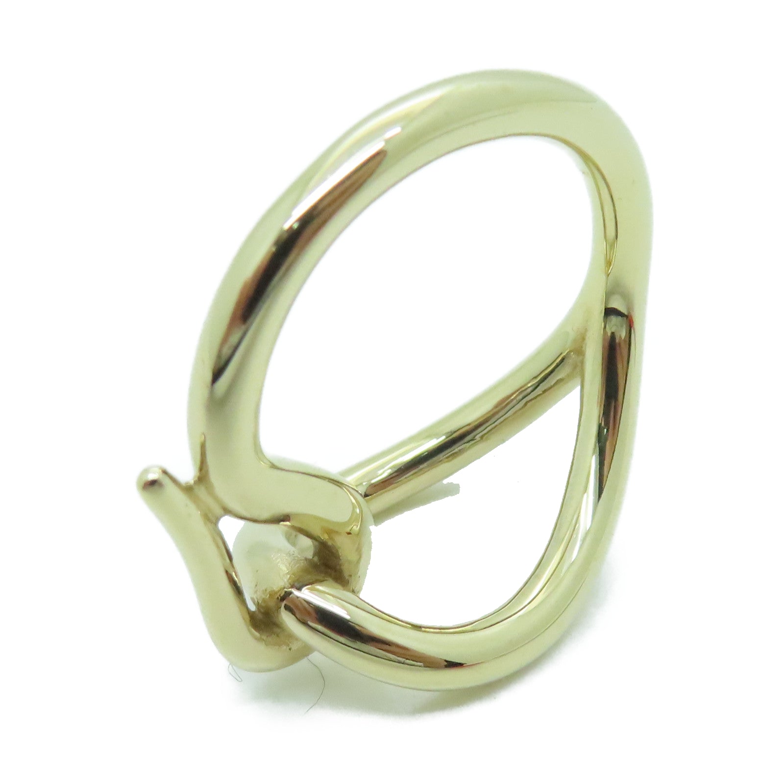 HERMES Metal Scarf Ring Scarf Ring Gold