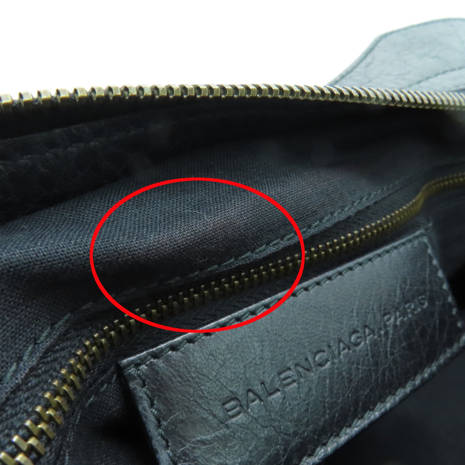 BALENCIAGA 牛皮皮革City金扣手挽肩背兩用袋黑色