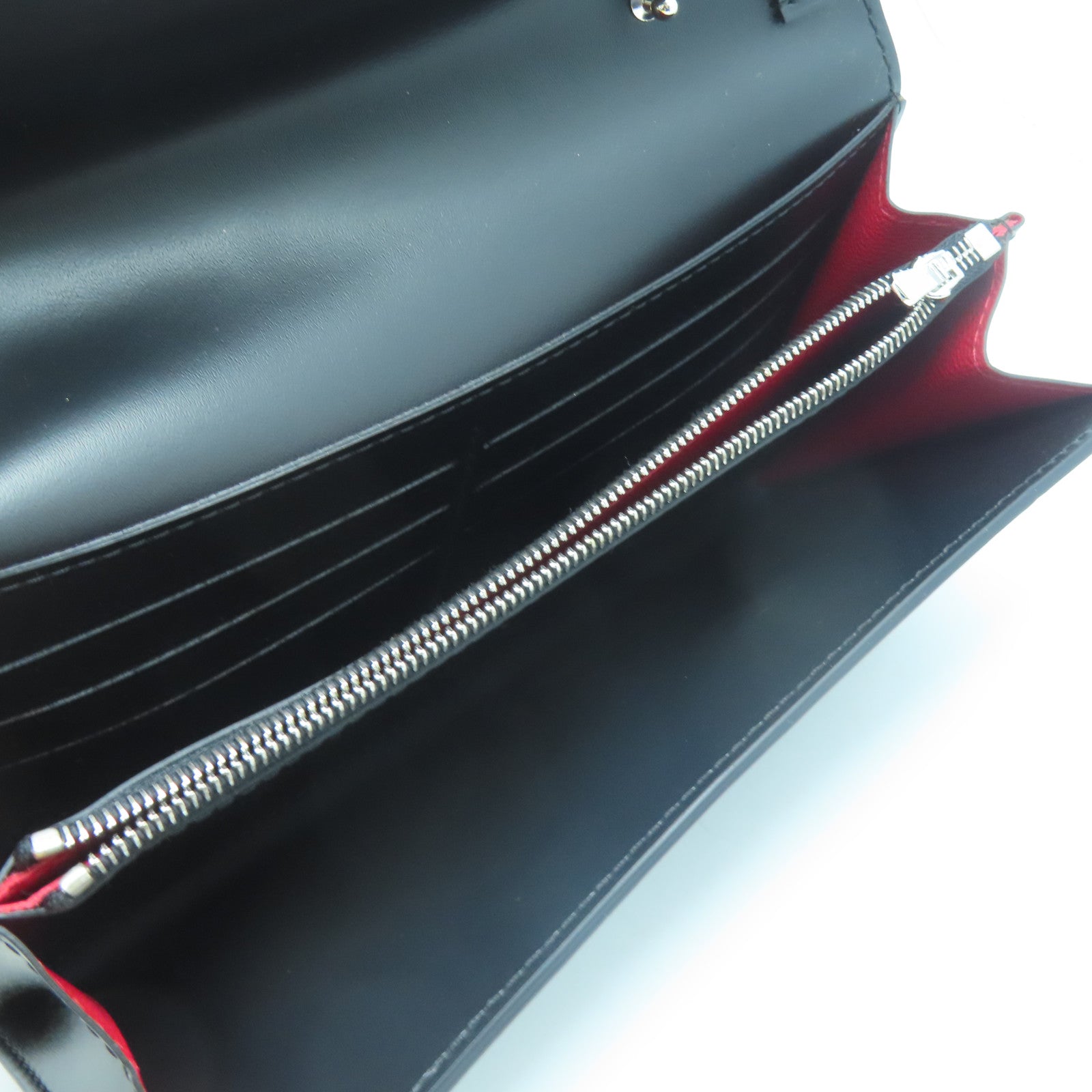 GOYARD 塗層帆布Varenne Continental Wallet銀扣肩背袋黑色