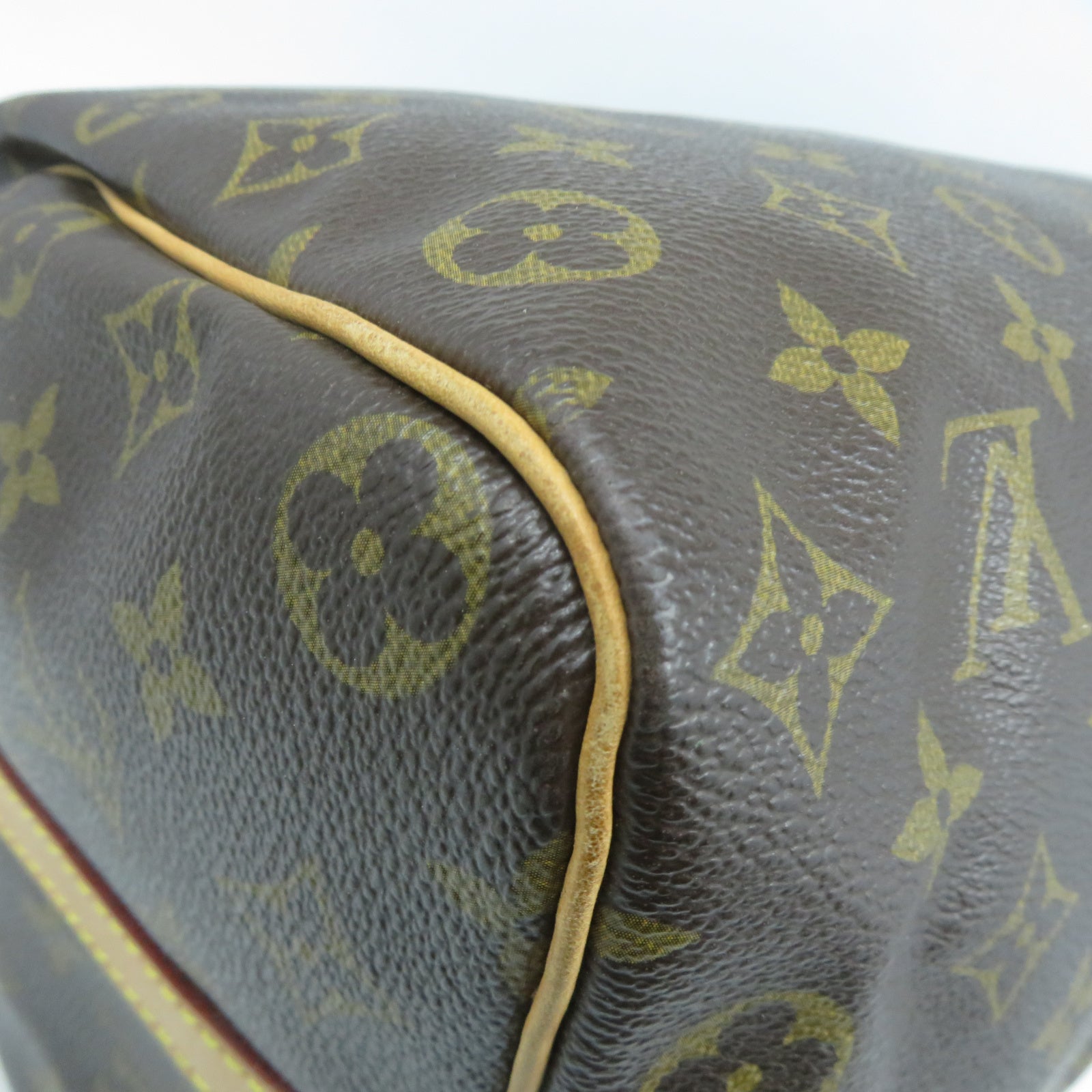 LOUIS VUITTON Monogram Speedy Bandouliere 35金扣手挽肩背兩用袋啡色