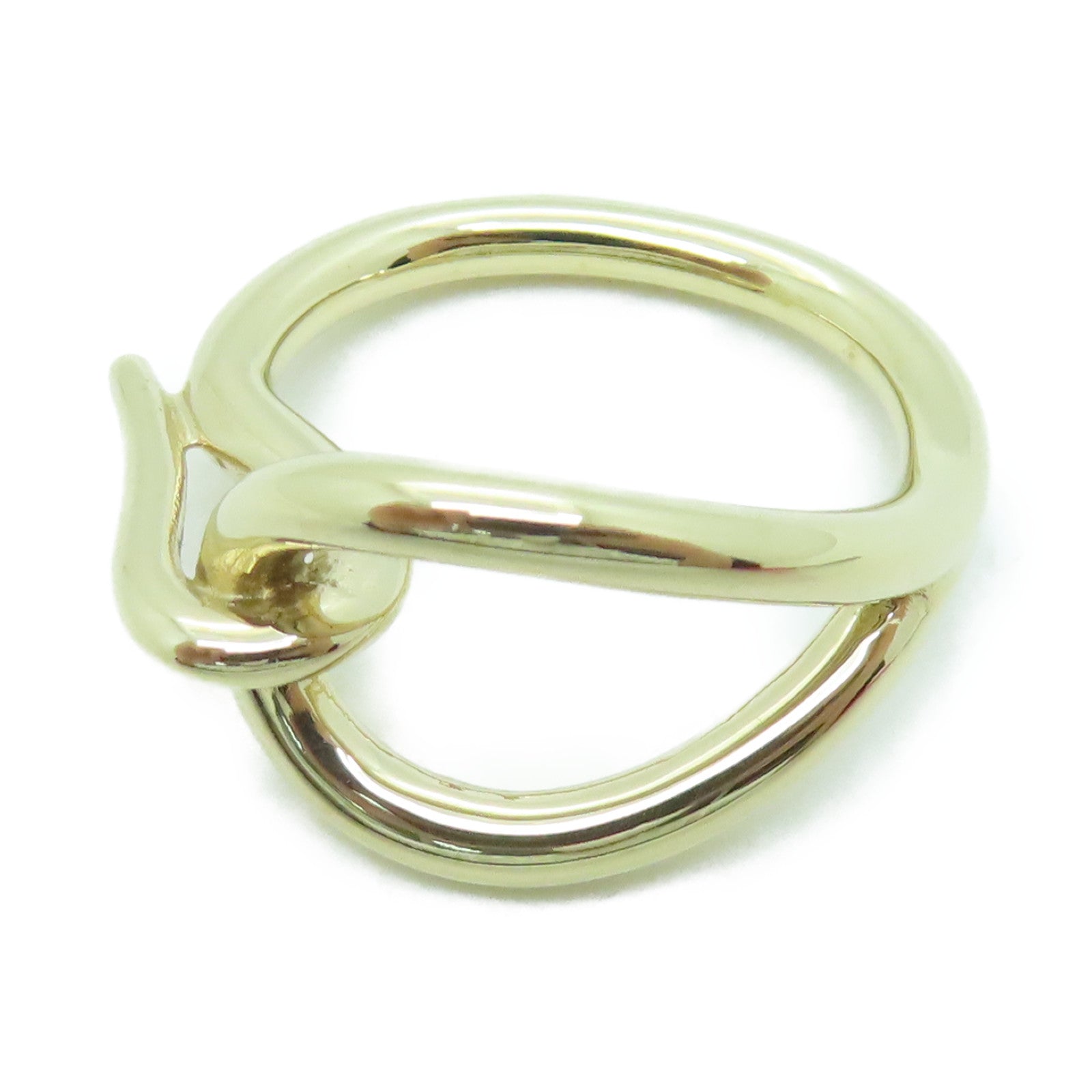 HERMES Metal Scarf Ring Scarf Ring Gold