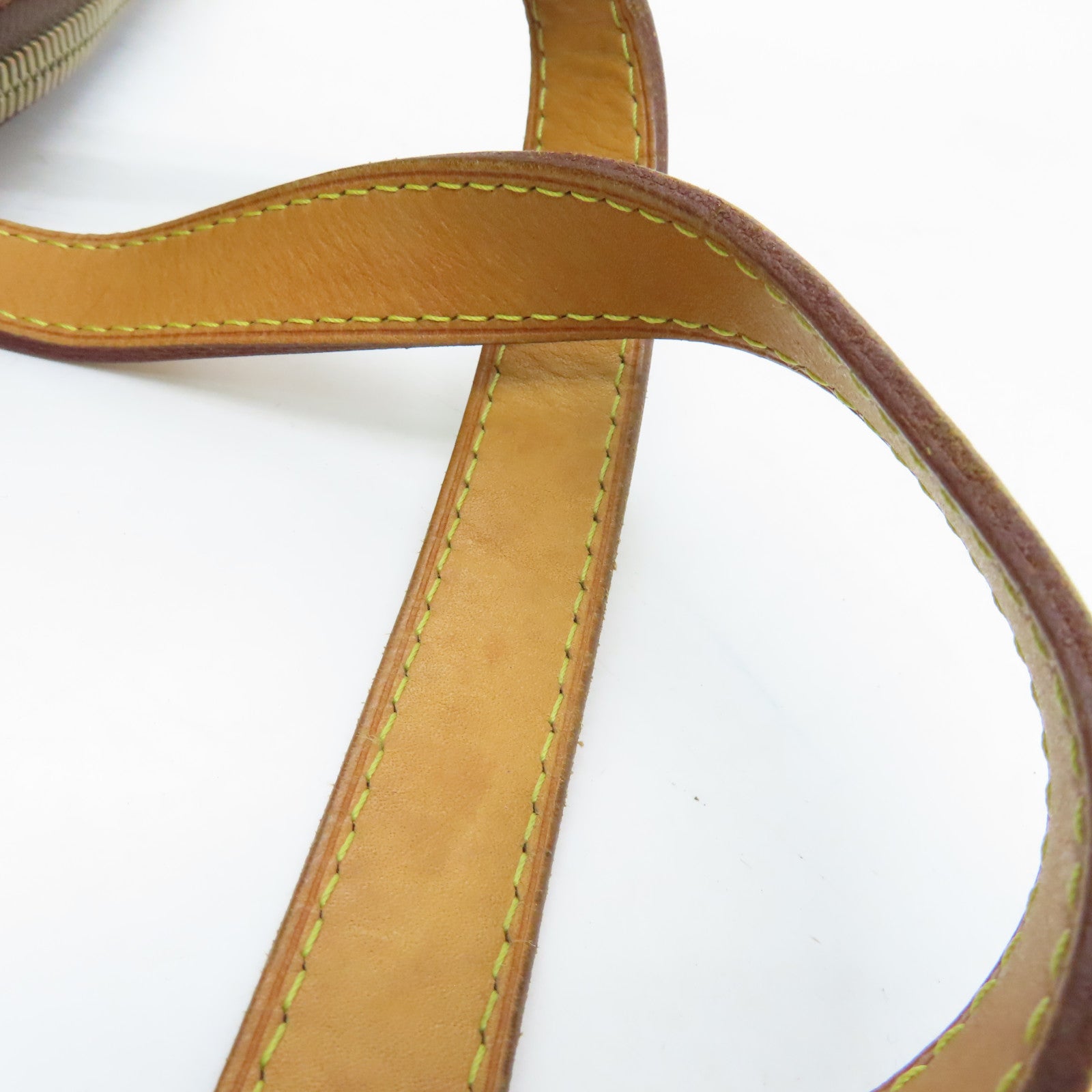 LOUIS VUITTON Monogram Palermo PM gold buckle handle shoulder bag brown
