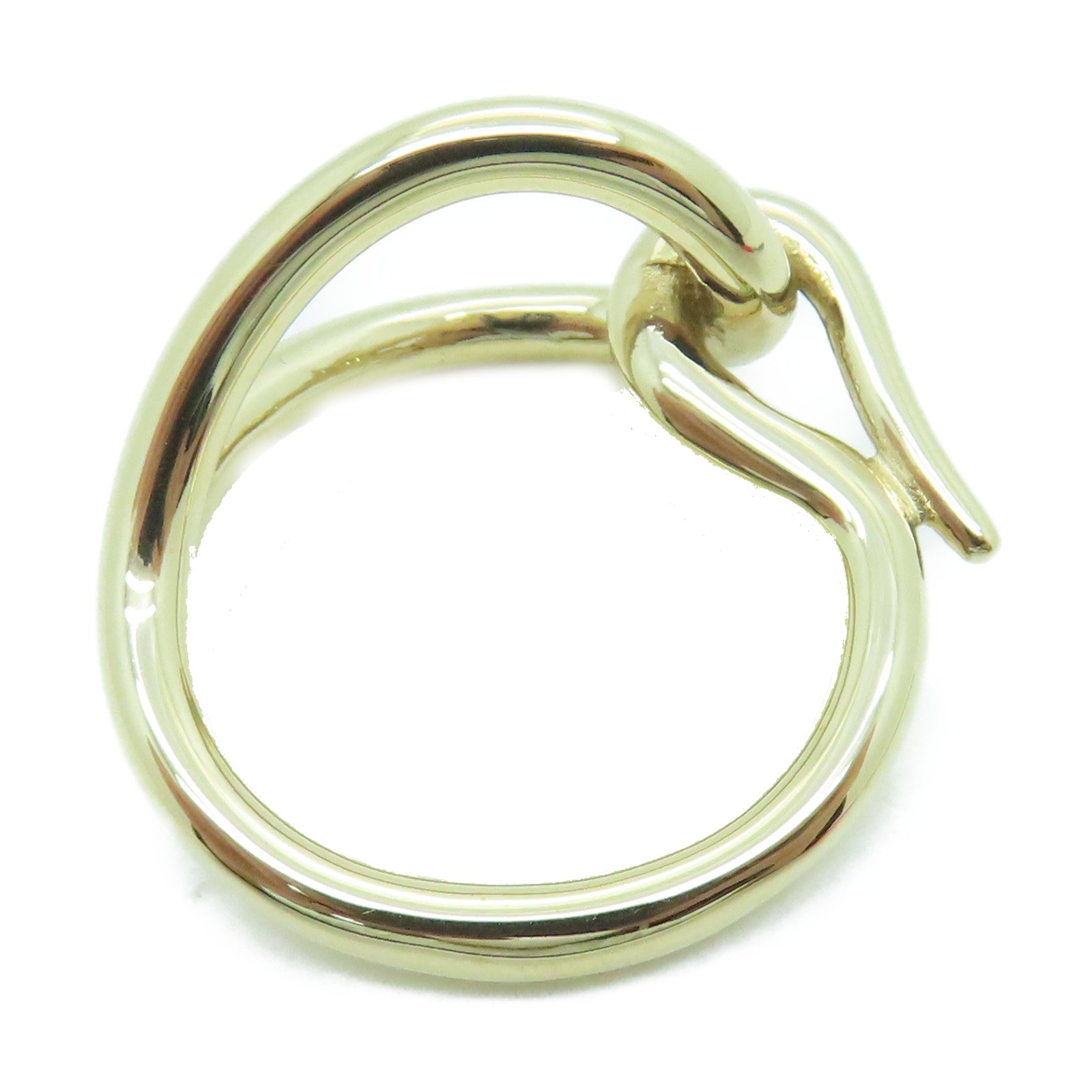 HERMES Metal Scarf Ring Scarf Ring Gold
