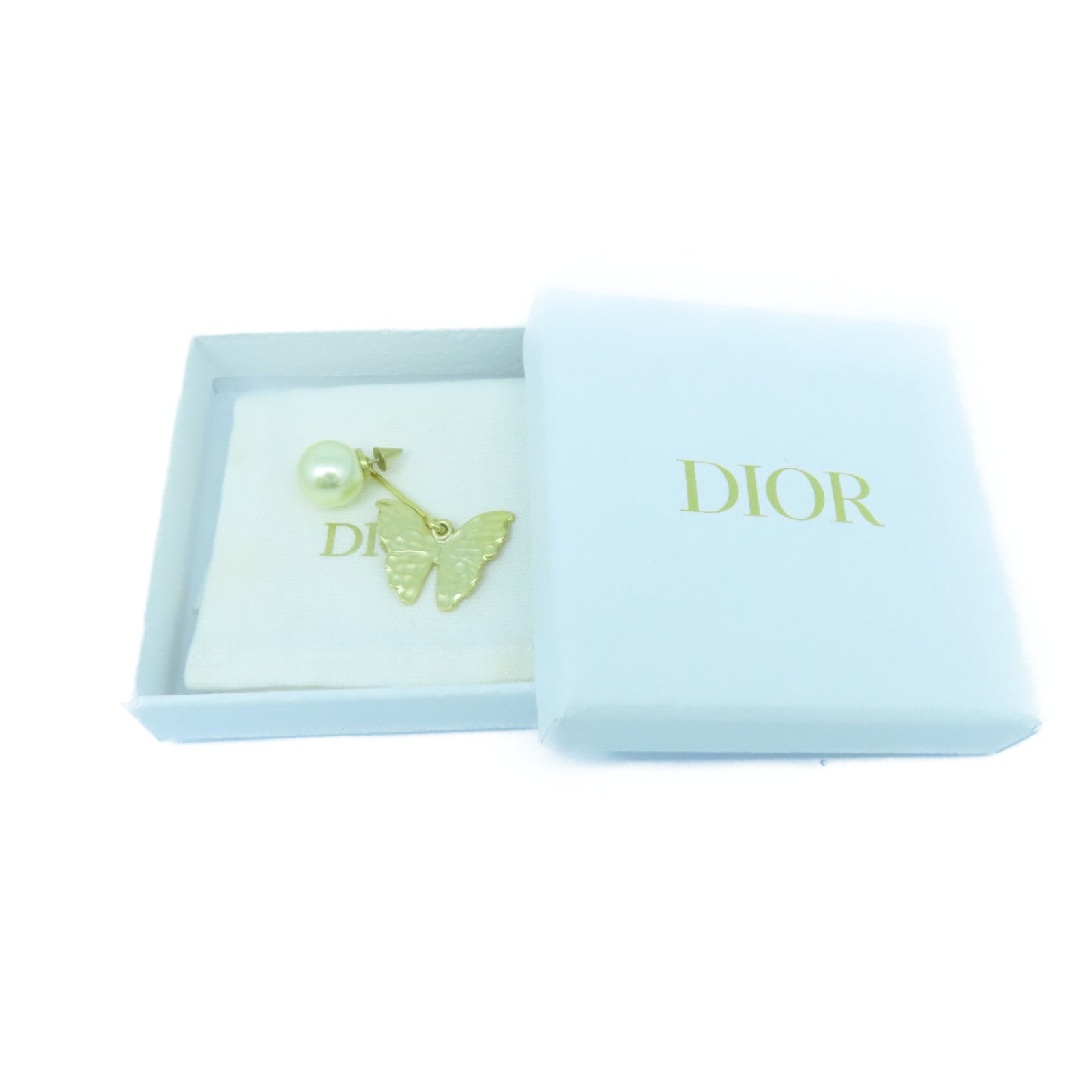Dior 金屬Earring耳環金色/白色
