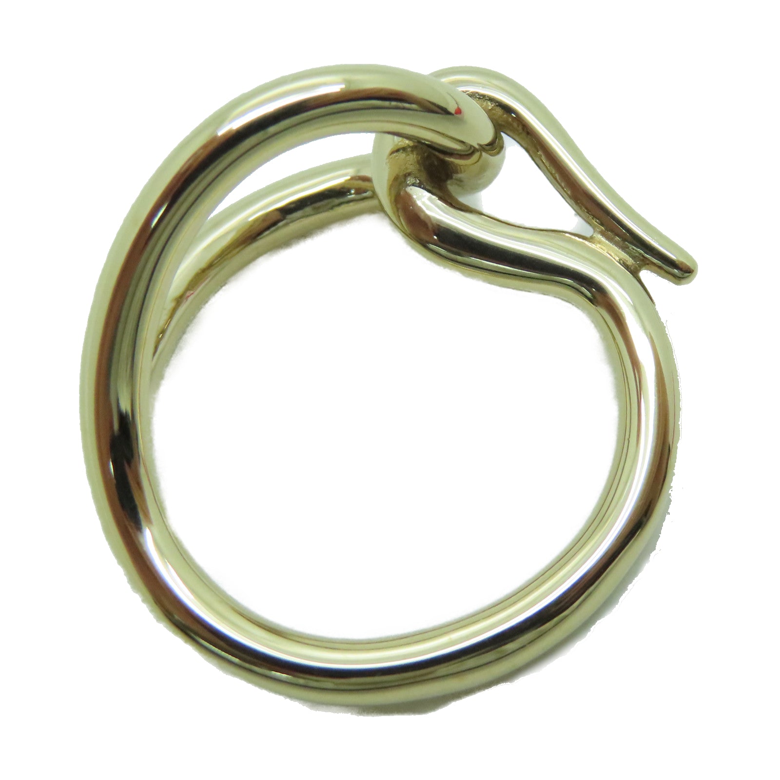 HERMES Metal Scarf Ring Scarf Ring Gold