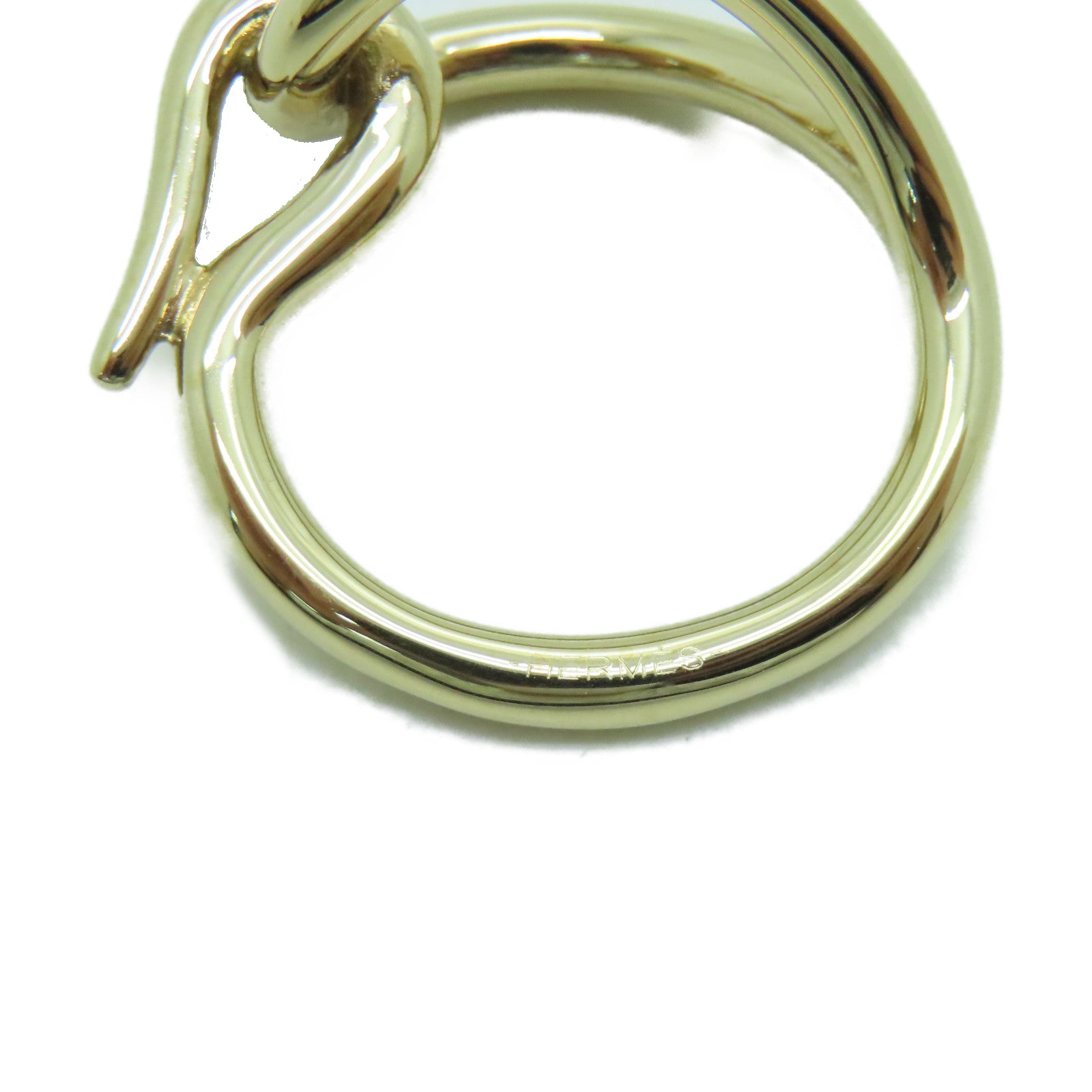 HERMES Metal Scarf Ring Scarf Ring Gold