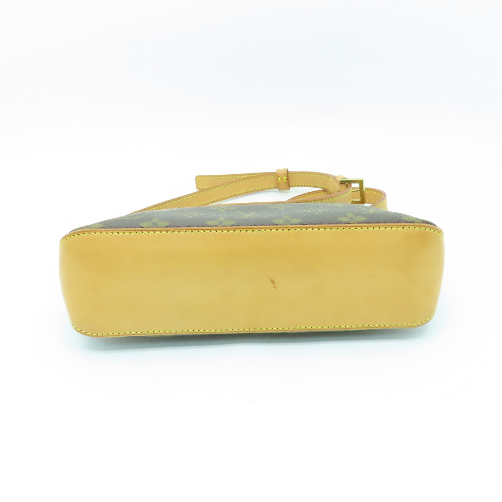 LOUIS VUITTON Monogram Trotteur金扣肩背袋啡色