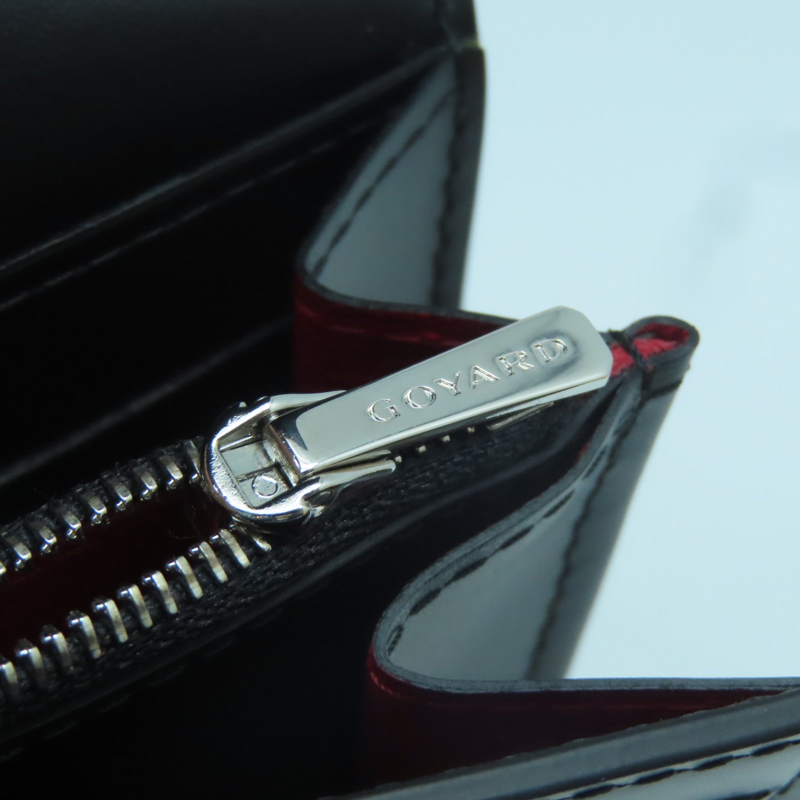 GOYARD 塗層帆布Varenne Continental Wallet銀扣肩背袋黑色