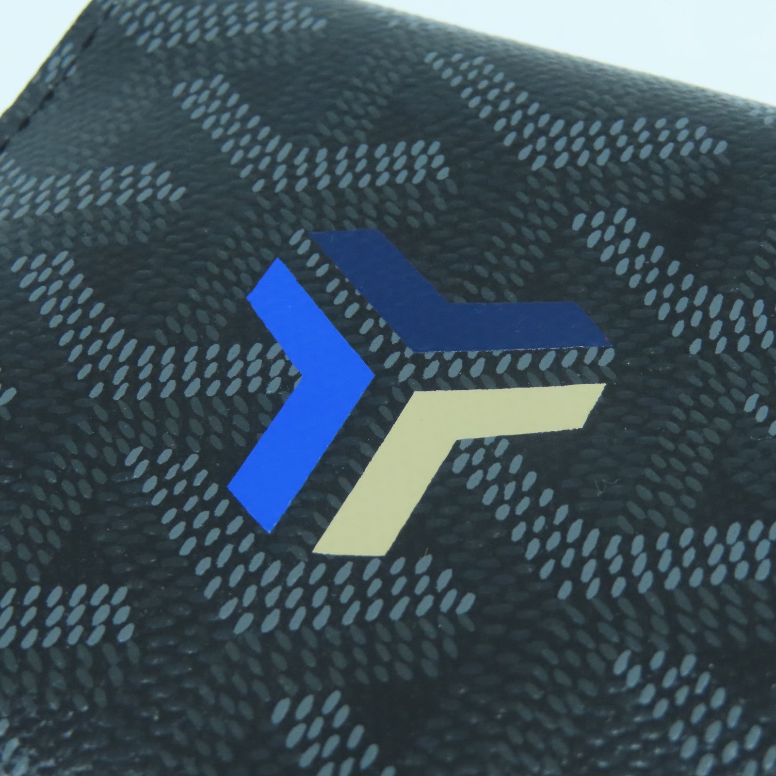 GOYARD 塗層帆布Varenne Continental Wallet銀扣肩背袋黑色
