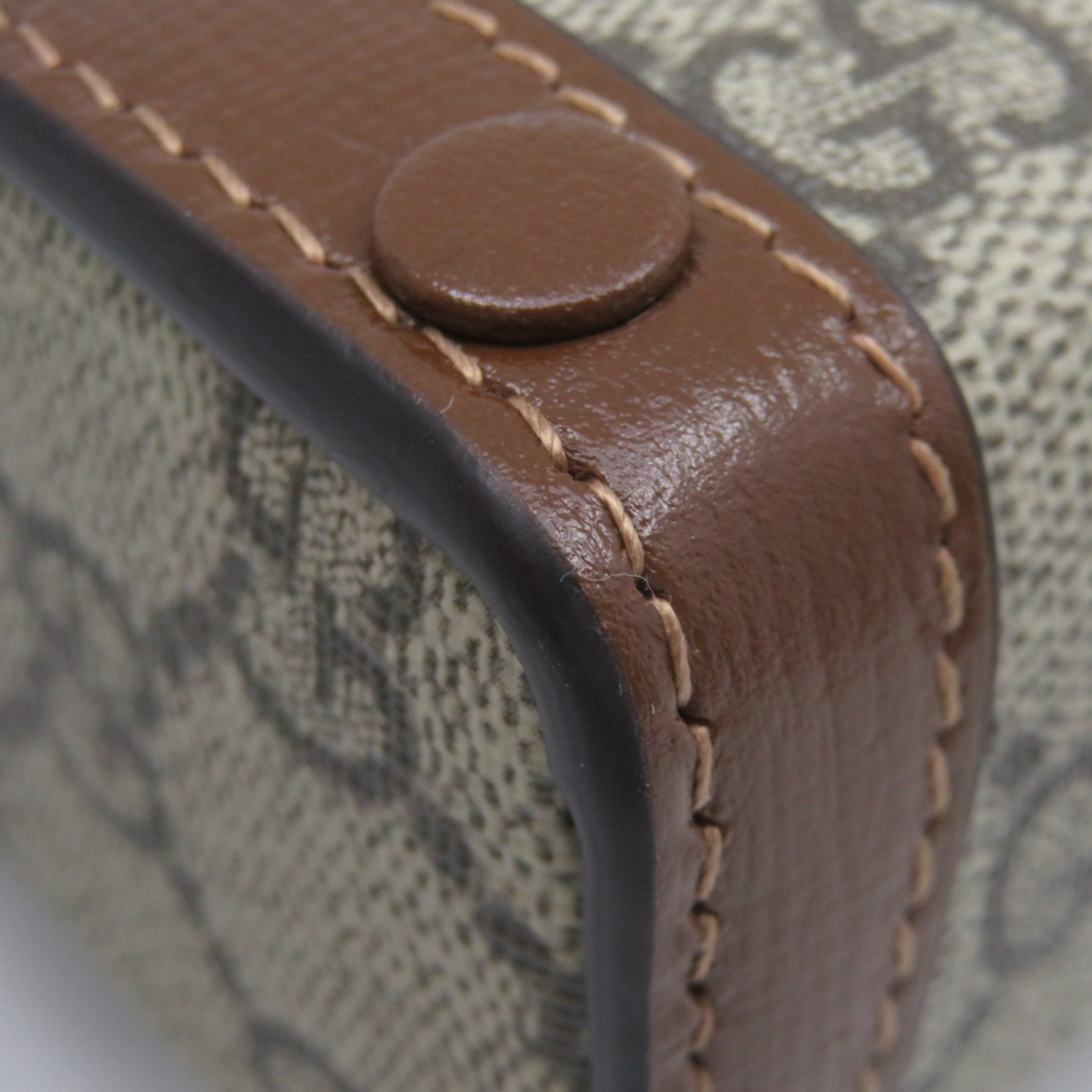 GUCCI Coated Canvas Horsebit1955Mini Shoulder Bag Shoulder Bag Brown