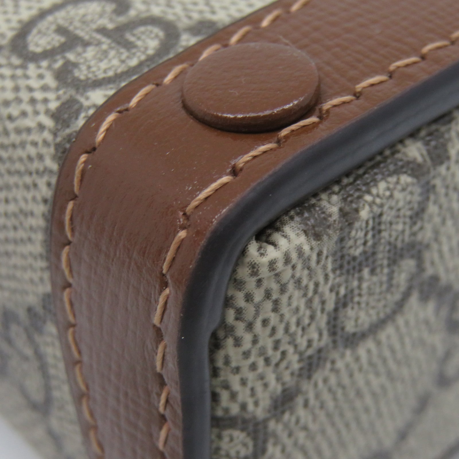 GUCCI Coated Canvas Horsebit1955Mini Shoulder Bag Shoulder Bag Brown