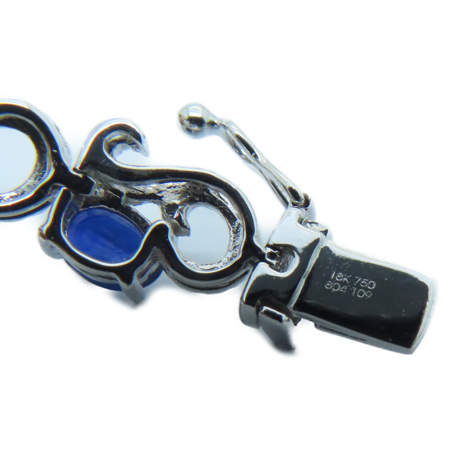 JEWELRY 【激減優惠】18K白金Sapphire Bracelet 08.04ct藍寶石/1.09ct鑽石手鏈