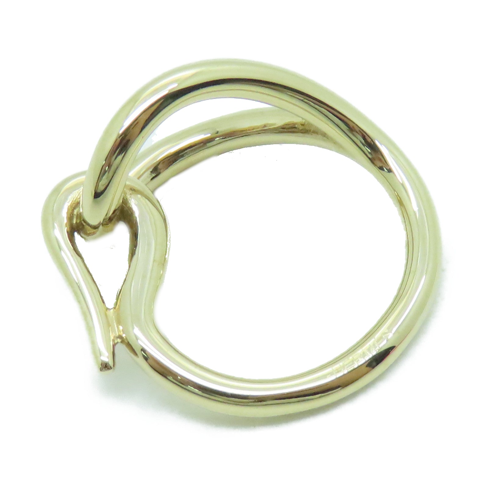 HERMES Metal Scarf Ring Scarf Ring Gold