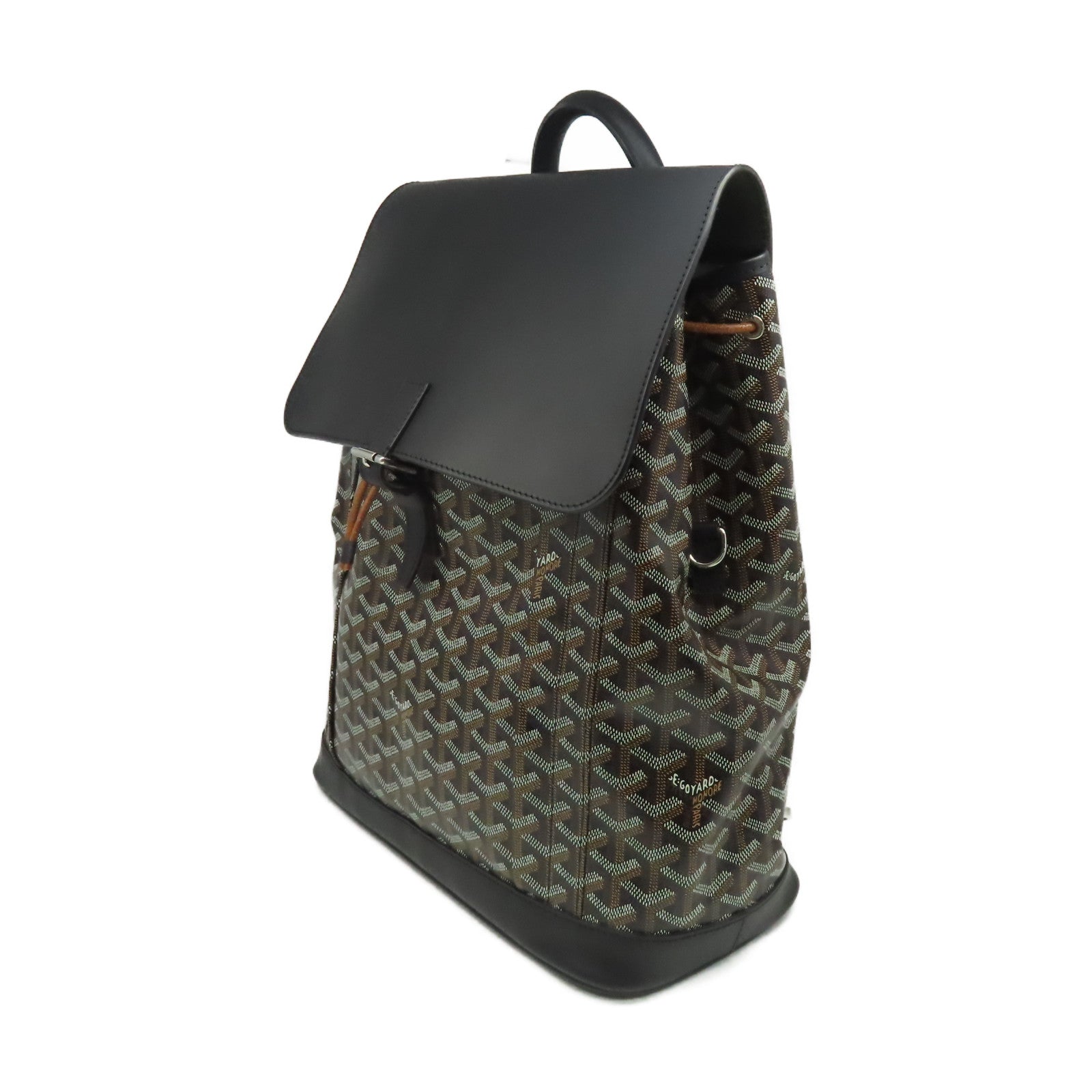 GOYARD 塗層帆布Alpin Backpack背包黑色/啡色