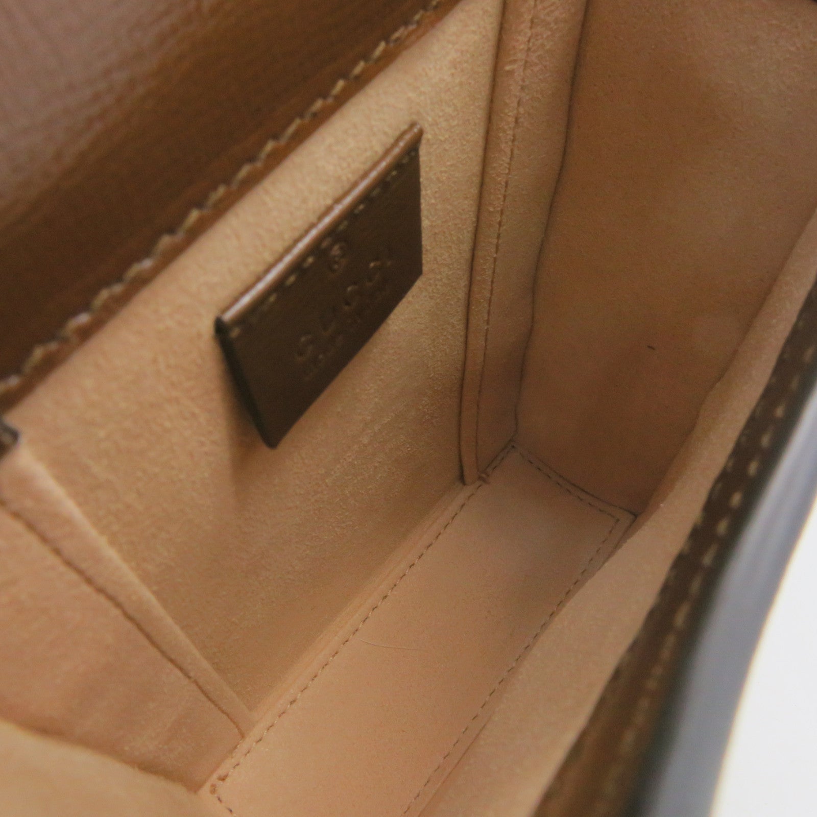 GUCCI Coated Canvas Horsebit1955Mini Shoulder Bag Shoulder Bag Brown