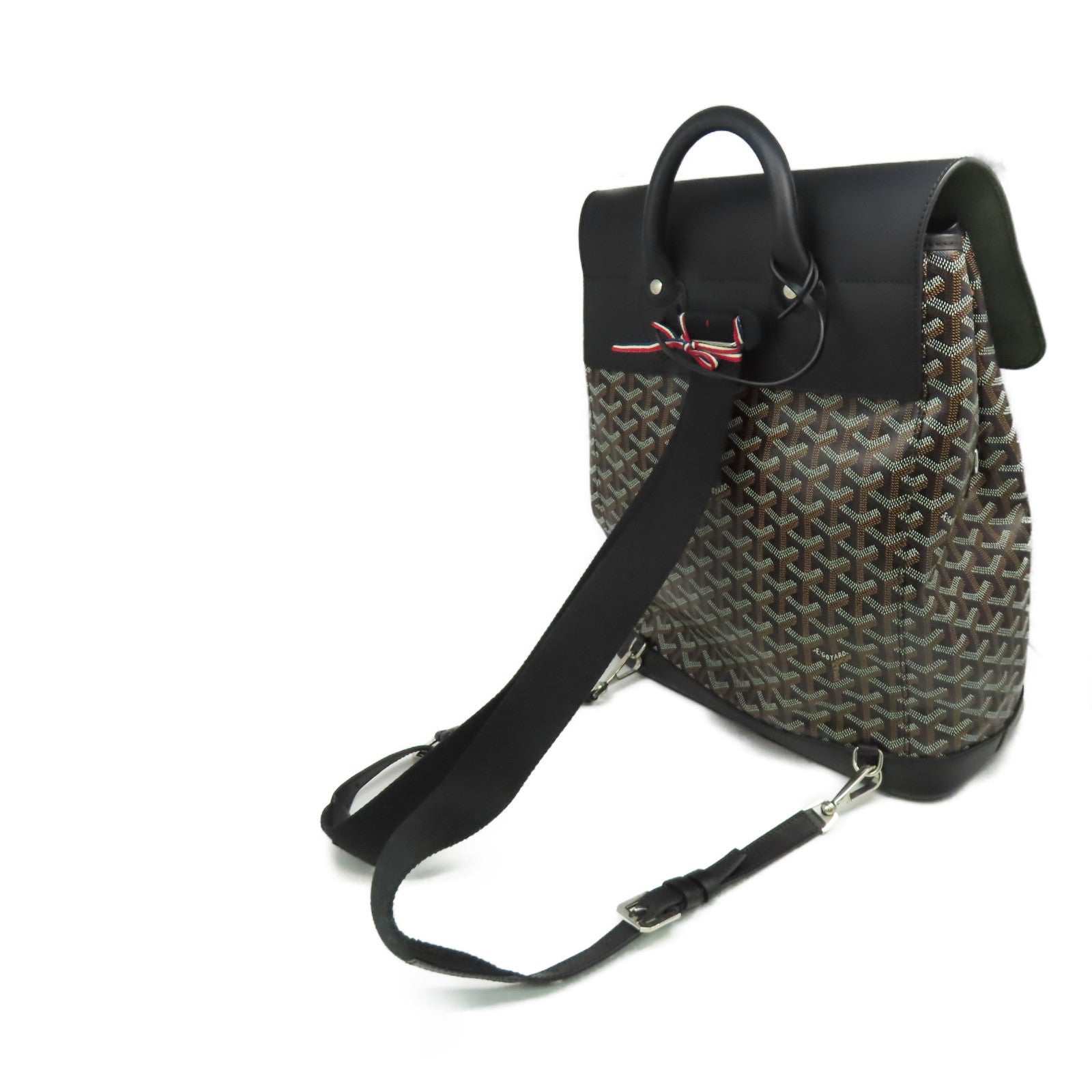 GOYARD 塗層帆布Alpin Backpack背包黑色/啡色