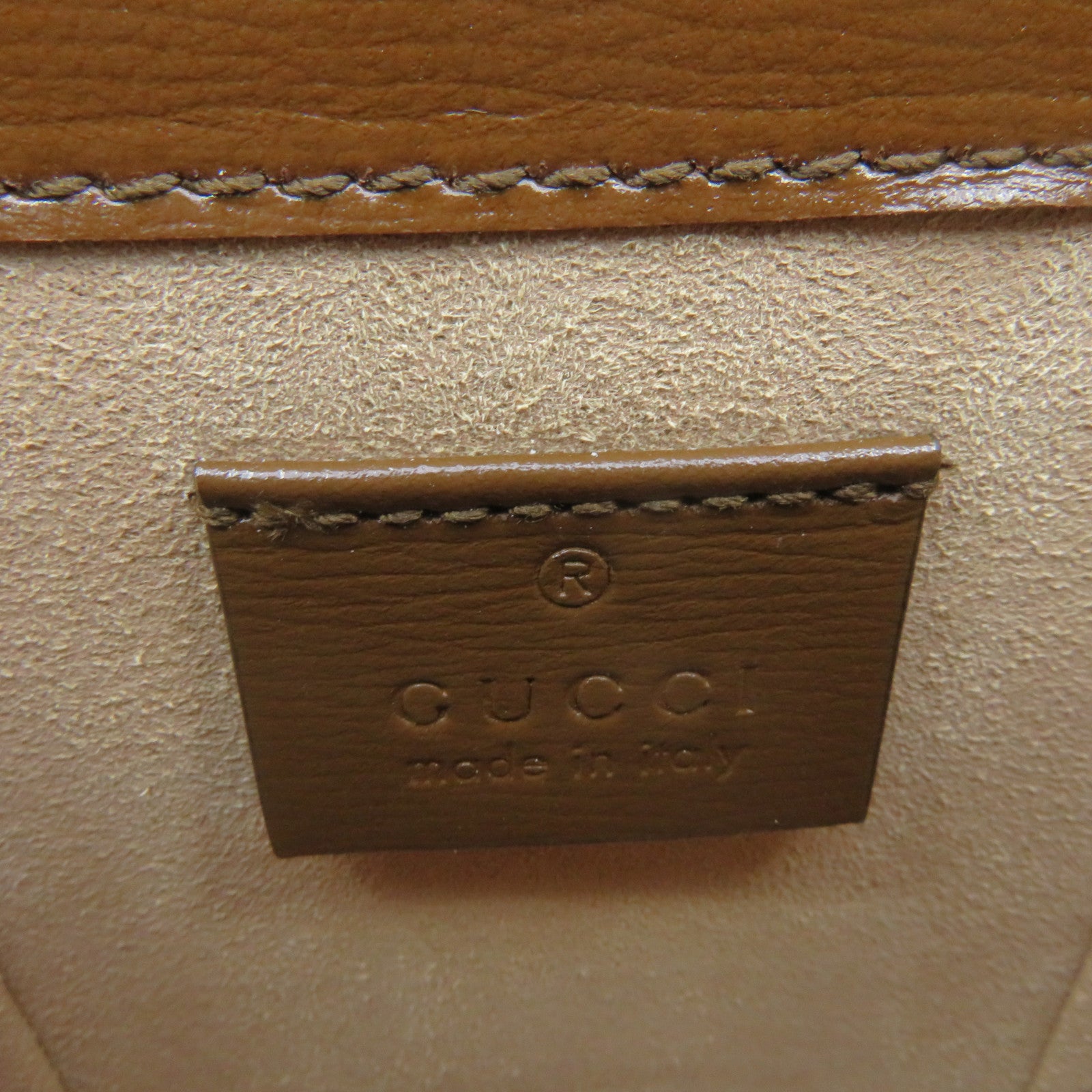 GUCCI Coated Canvas Horsebit1955Mini Shoulder Bag Shoulder Bag Brown