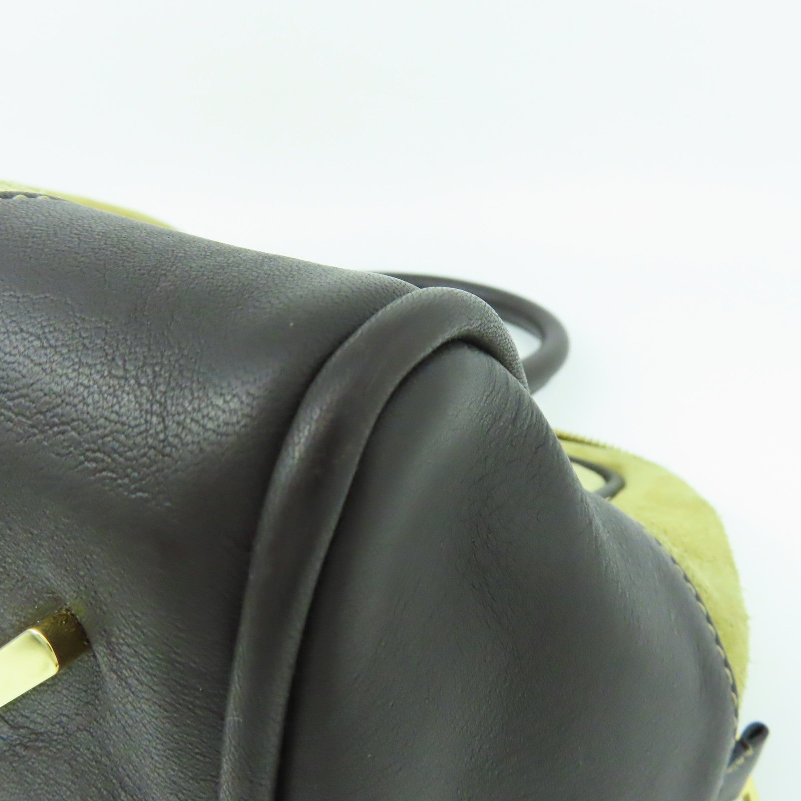 LOEWE 【激減優惠】牛皮皮革Amazona金扣手挽肩背兩用袋啡色