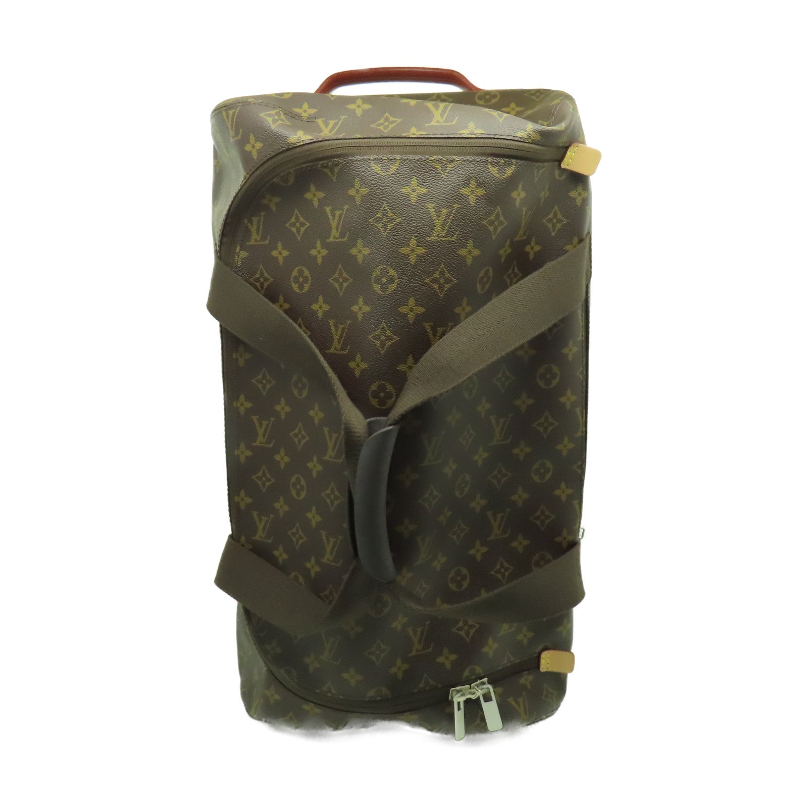 LOUIS VUITTON Monogram Horizon Soft Duffle 55銀扣行李箱啡色