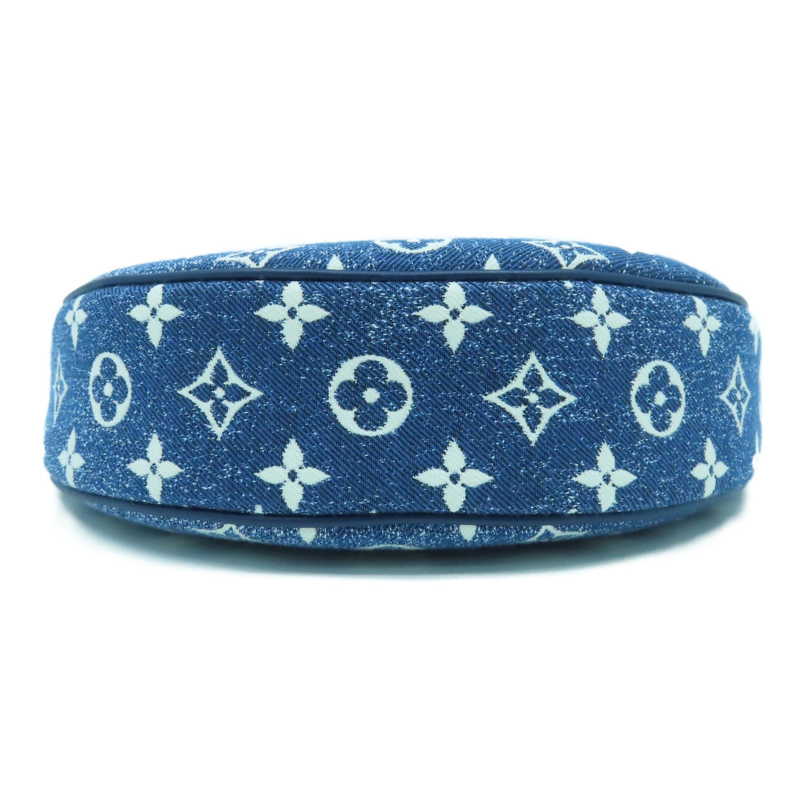 LOUIS VUITTON 牛仔布Loop PM金扣手挽肩背兩用袋藍色/白色
