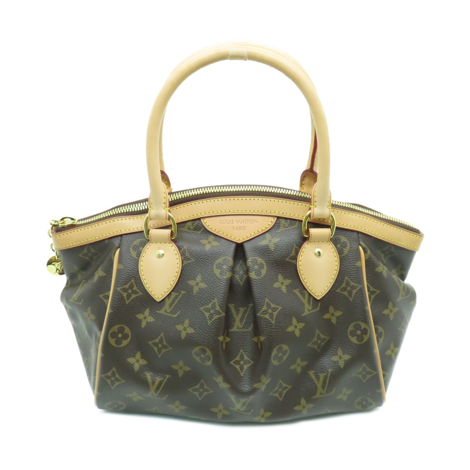 LOUIS VUITTON Monogram Tivoli PM金扣手挽袋啡色