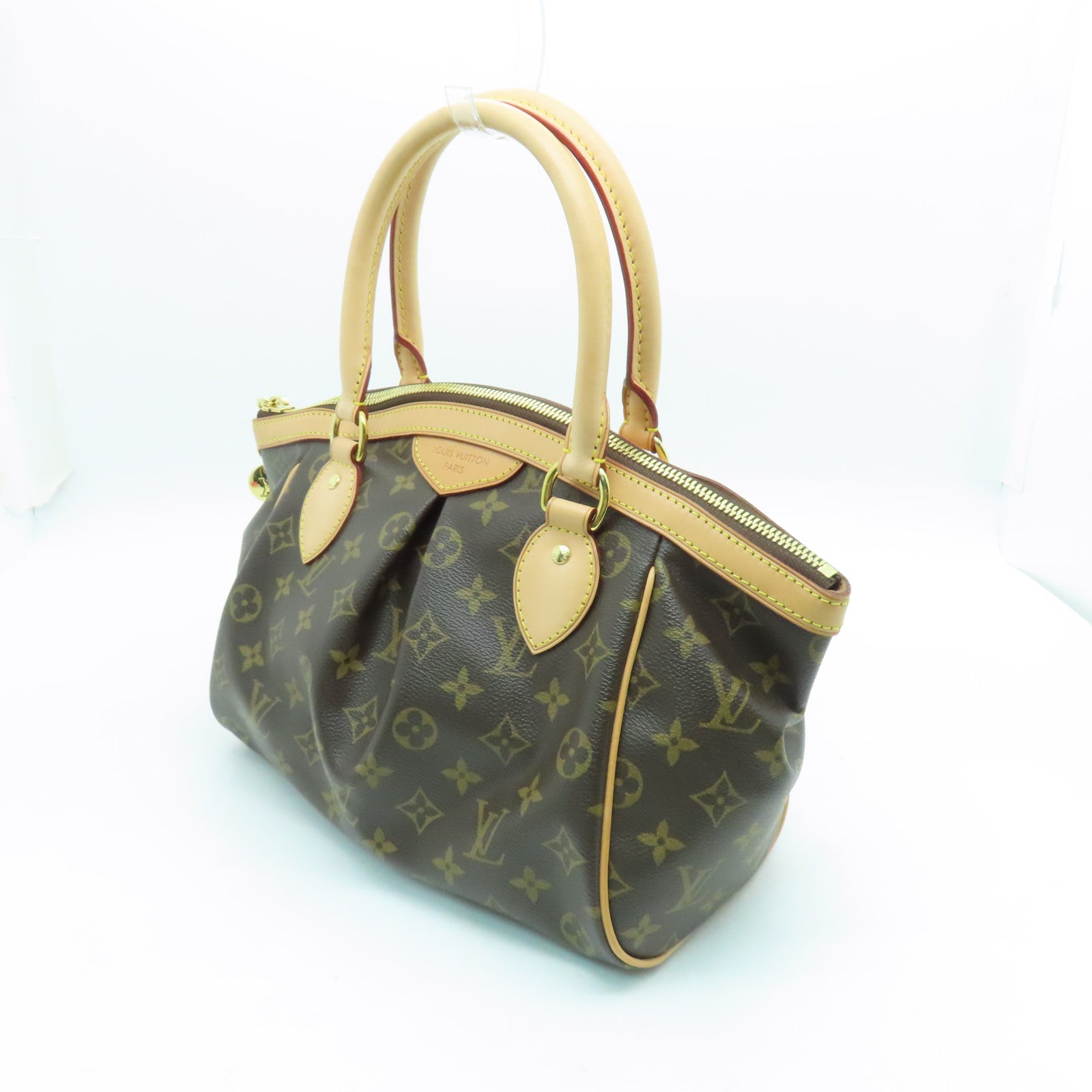 LOUIS VUITTON Monogram Tivoli PM金扣手挽袋啡色