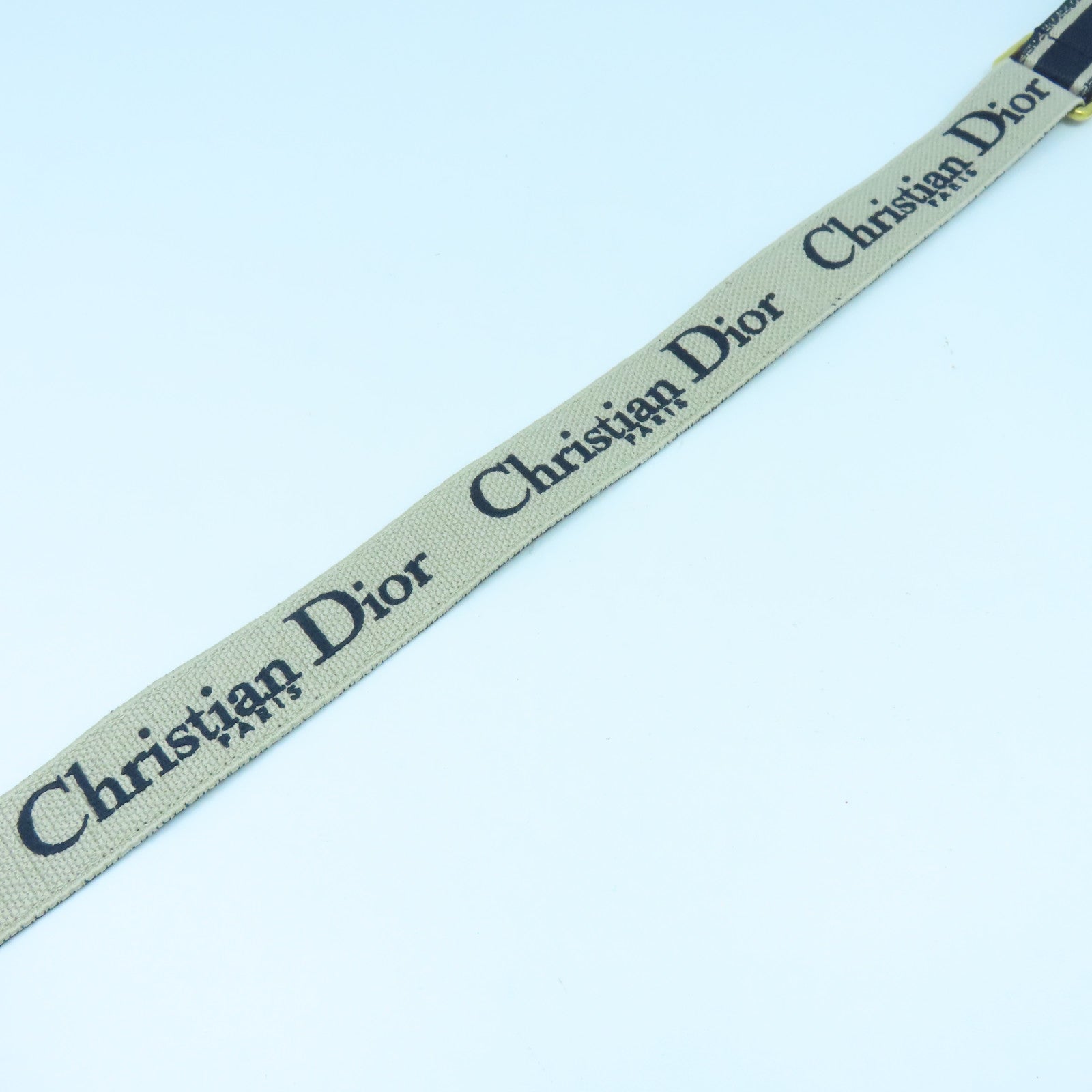 Dior 帆布Shoulder Strap金扣肩背帶藍色
