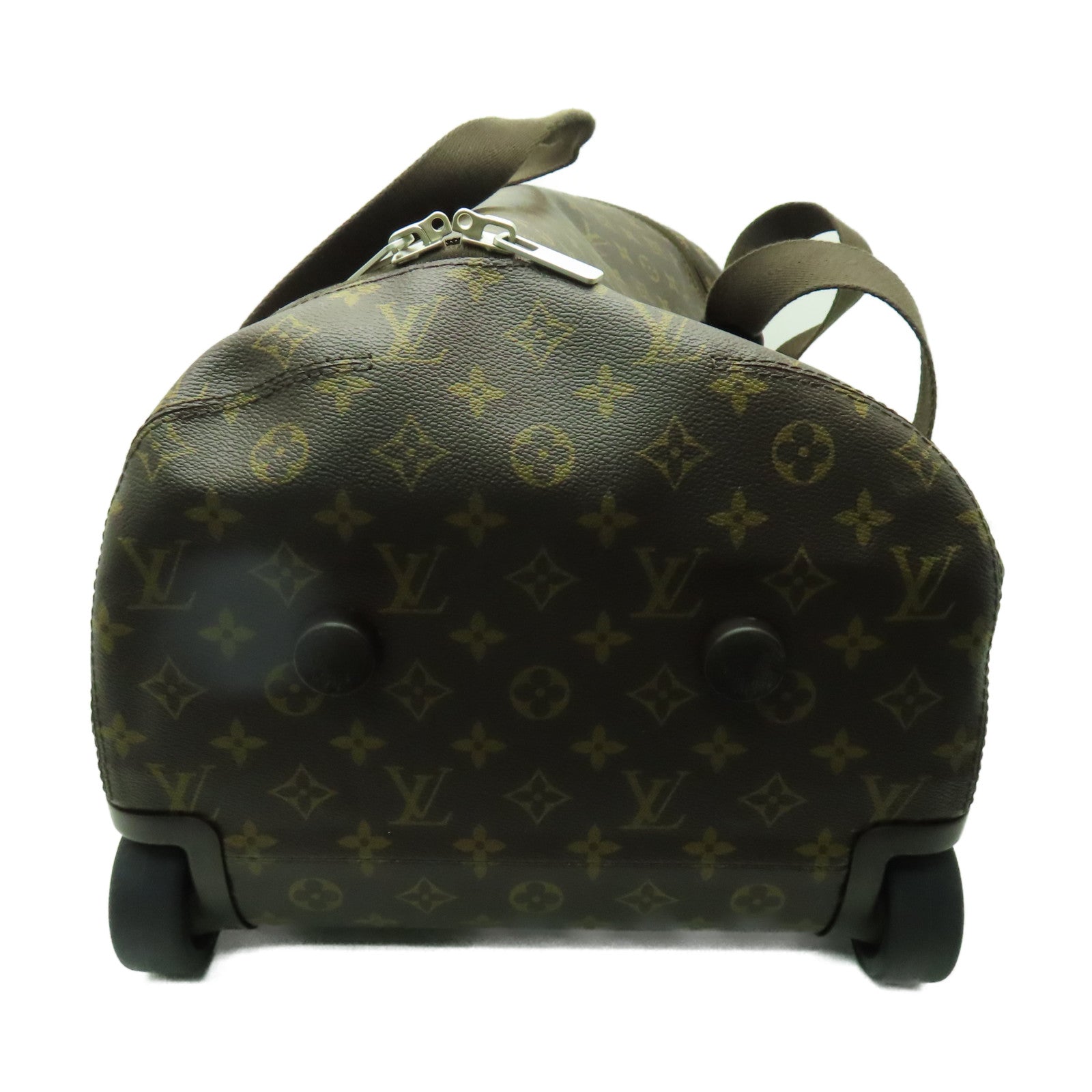 LOUIS VUITTON Monogram Horizon Soft Duffle 55銀扣行李箱啡色
