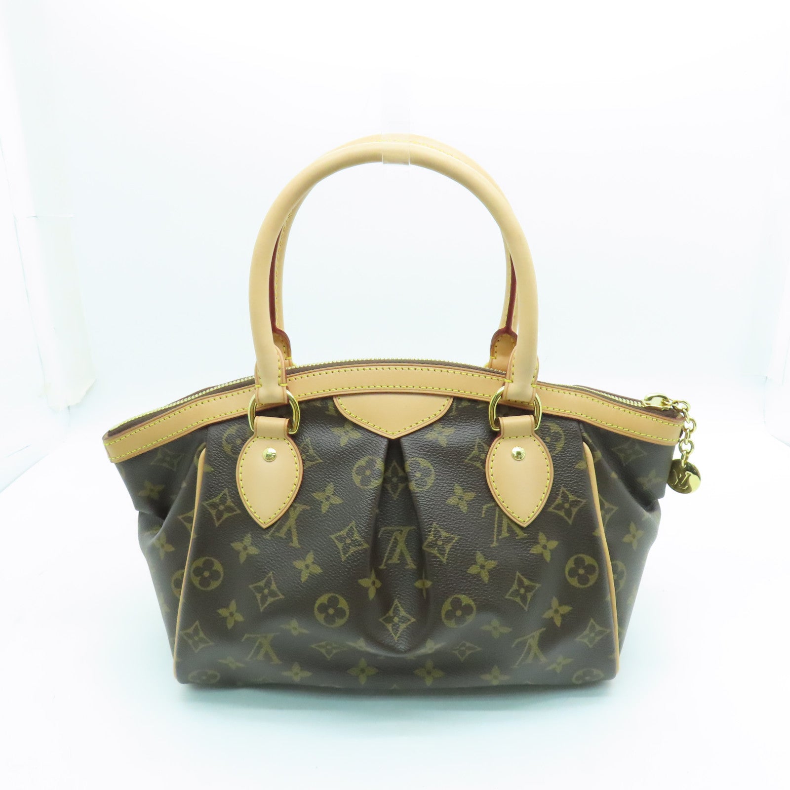 LOUIS VUITTON Monogram Tivoli PM金扣手挽袋啡色