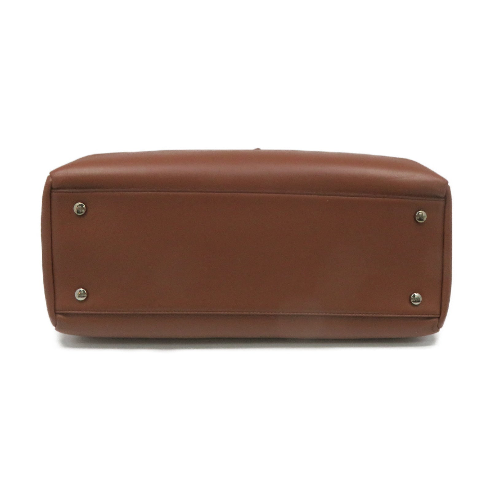 TOD'S Cowhide Leather 2Way Shoulder Bag Handle Shoulder Bag Brown