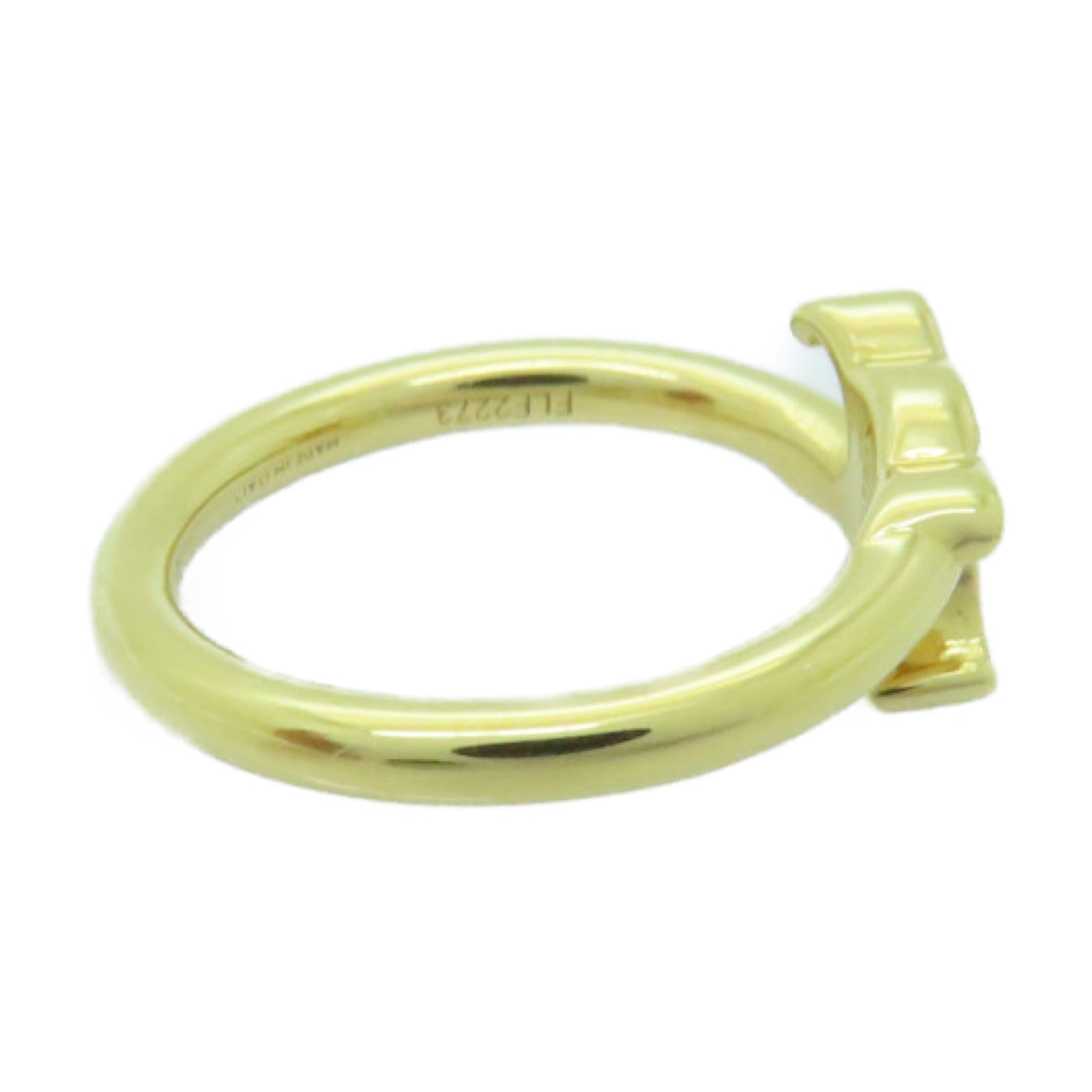 CELINE 黃銅Triomphe Asymmetric Ring戒指Celine#50/US#5.25