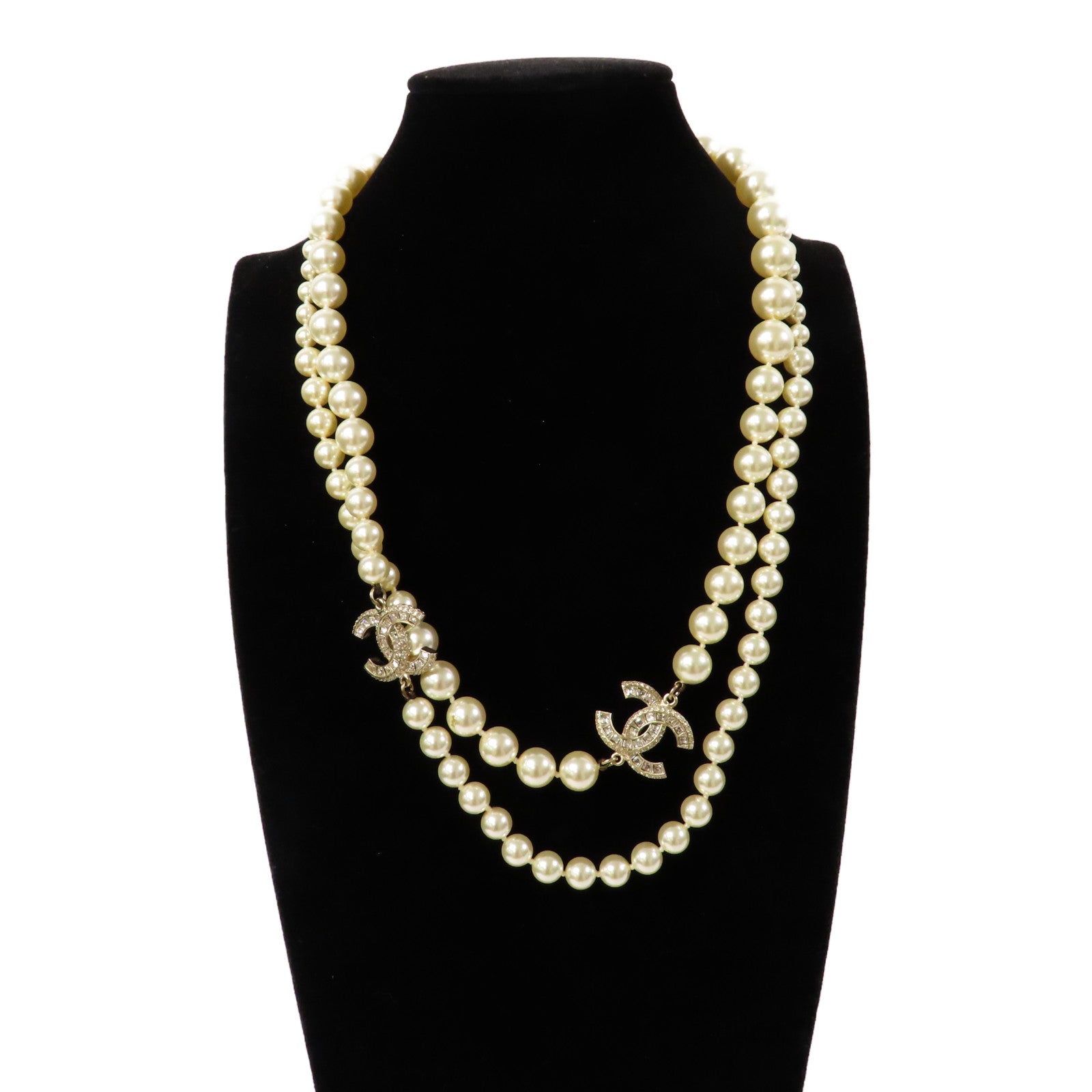 CHANEL 金屬/仿珍珠Necklace項鍊金色