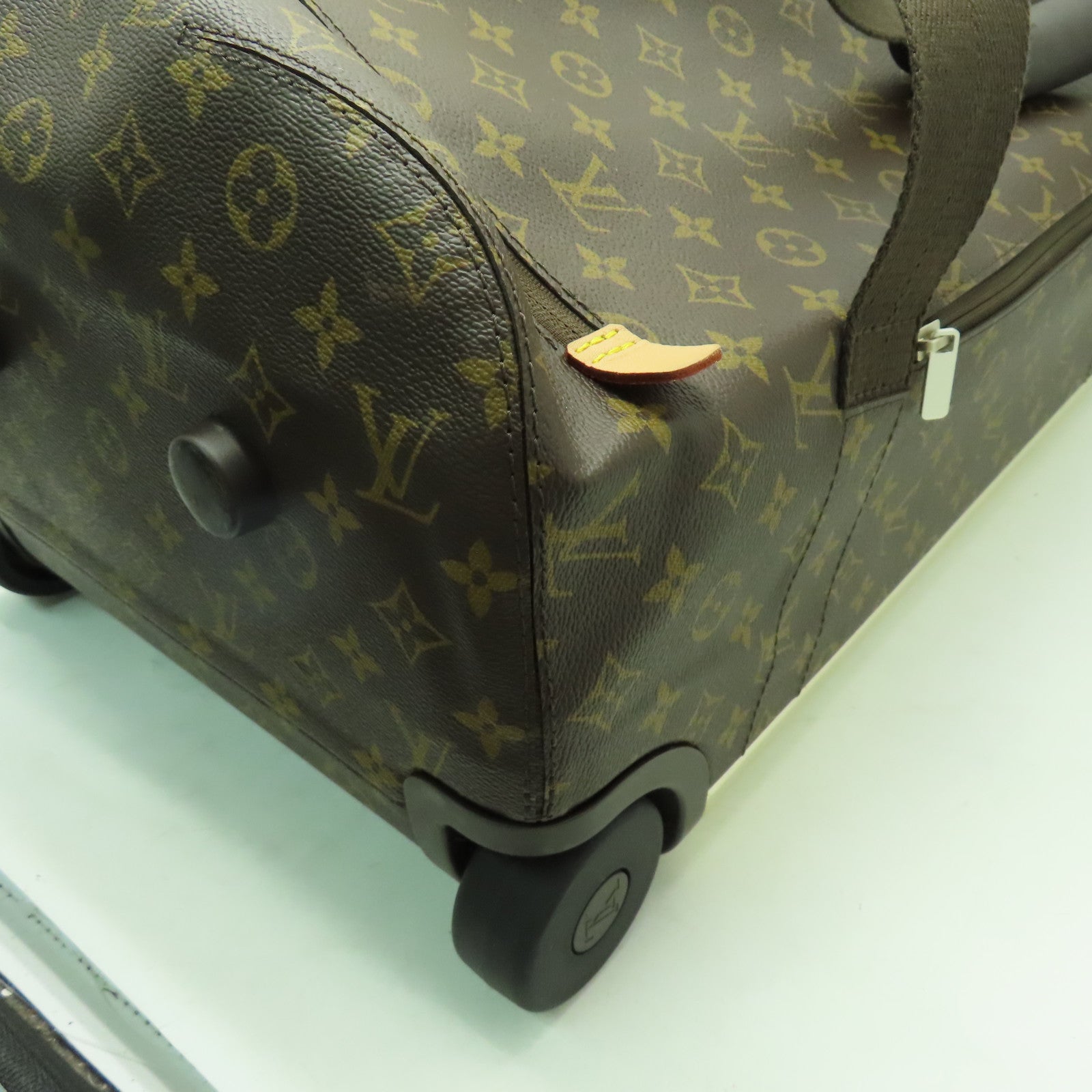 LOUIS VUITTON Monogram Horizon Soft Duffle 55銀扣行李箱啡色