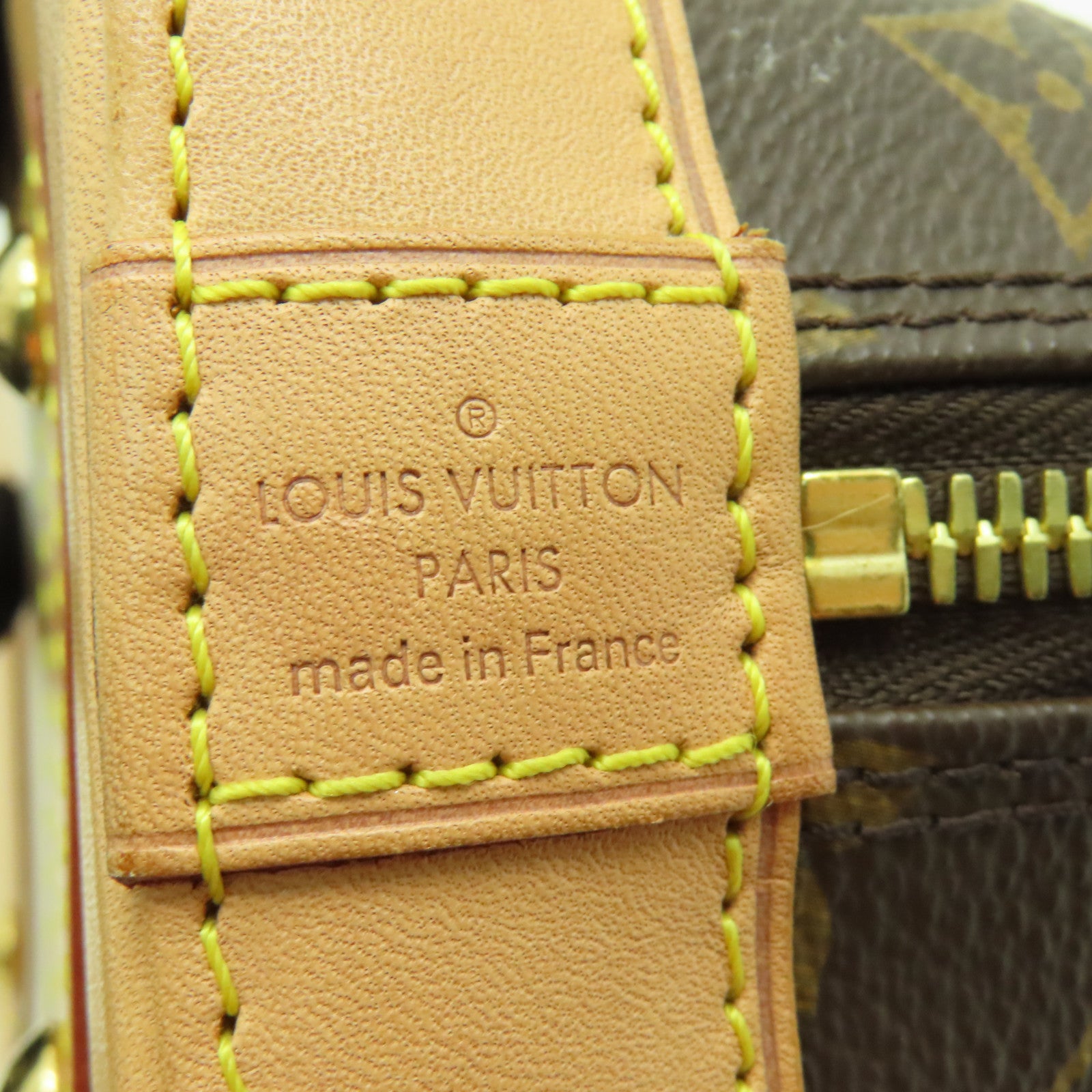 LOUIS VUITTON Monogram Alma BB金扣手挽肩背兩用袋棕色