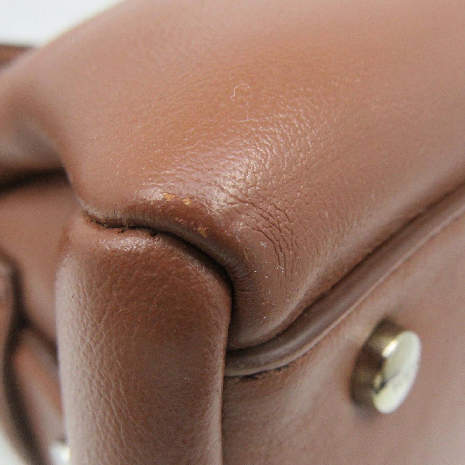 TOD'S Cowhide Leather 2Way Shoulder Bag Handle Shoulder Bag Brown