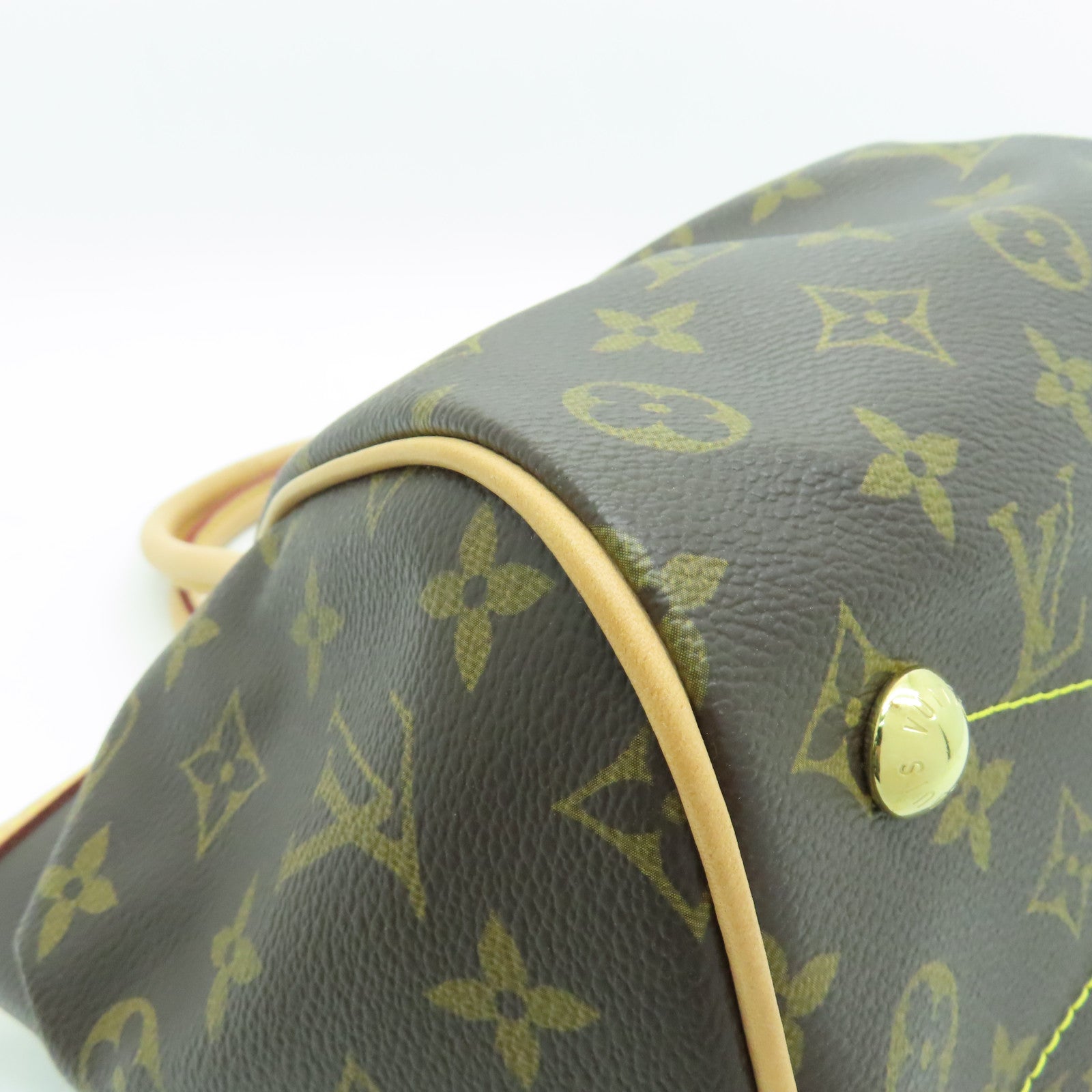 LOUIS VUITTON Monogram Tivoli PM金扣手挽袋啡色