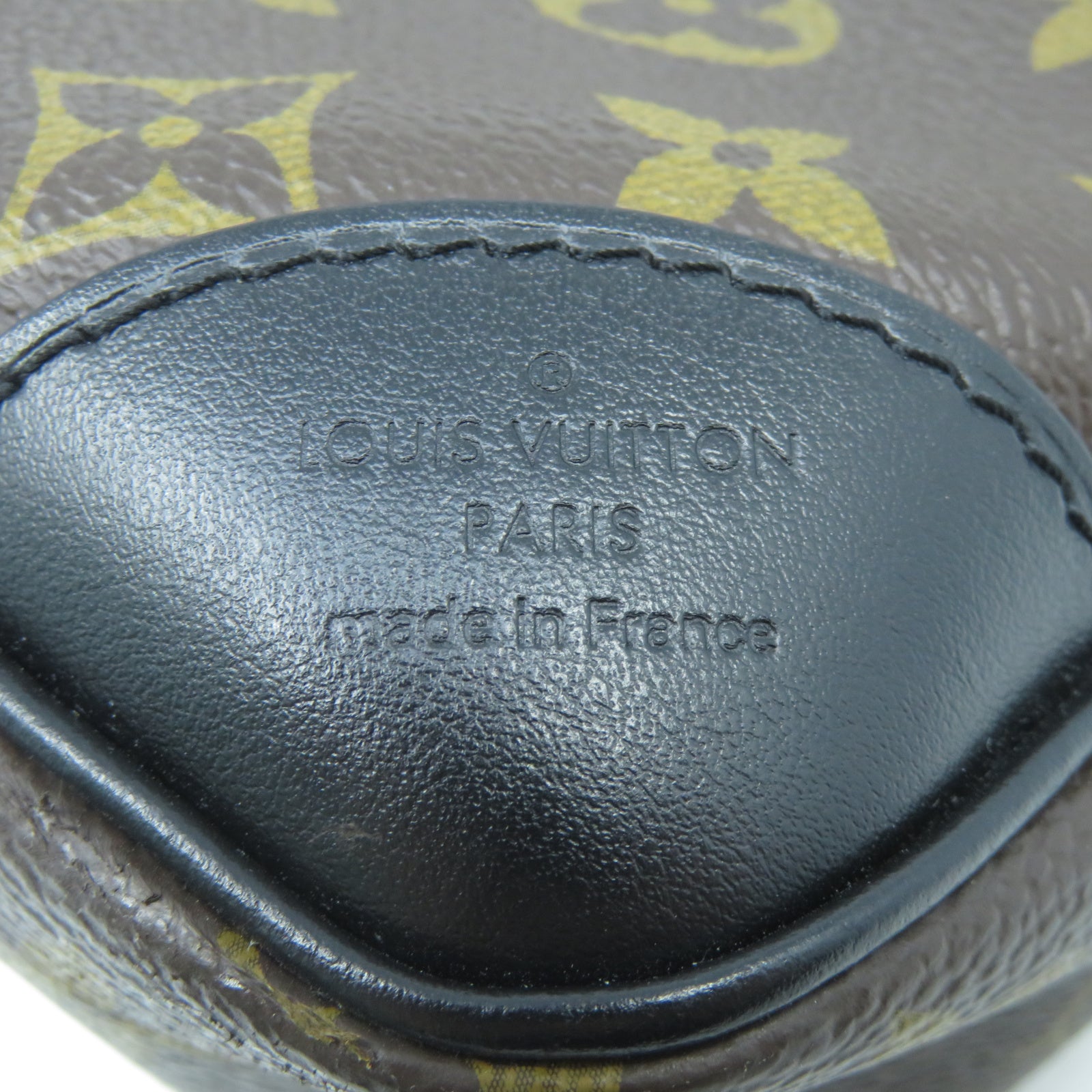 LOUIS VUITTON Monogram Macassar Odeon PM金扣肩背袋啡色