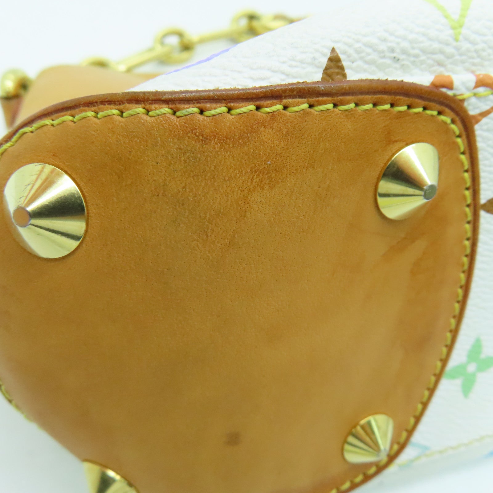 LOUIS VUITTON Monogram Multicolore Judy PM 2 way Shoulder  Bag金扣手挽肩背兩用袋白色