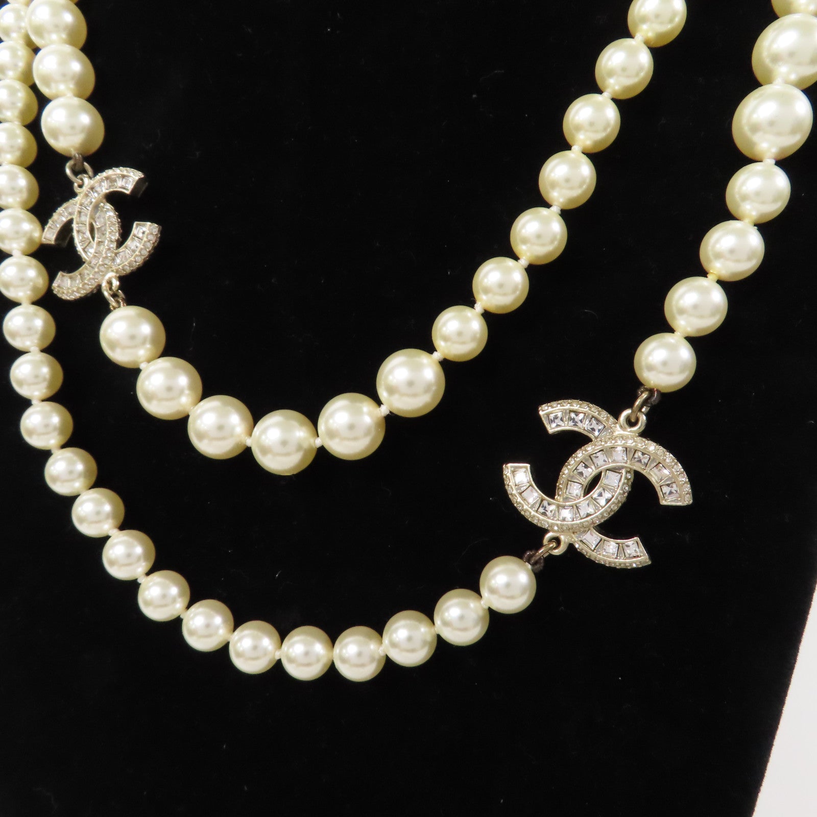 CHANEL 金屬/仿珍珠Necklace項鍊金色