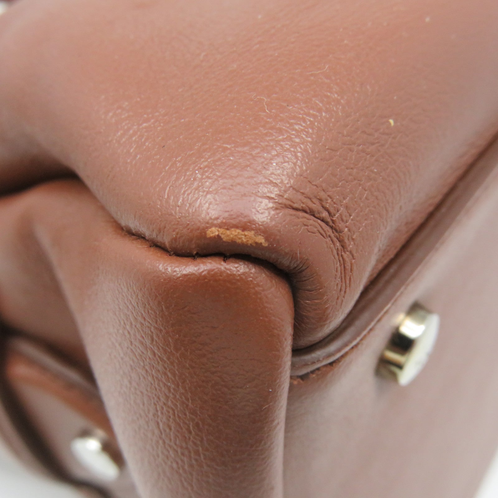 TOD'S Cowhide Leather 2Way Shoulder Bag Handle Shoulder Bag Brown