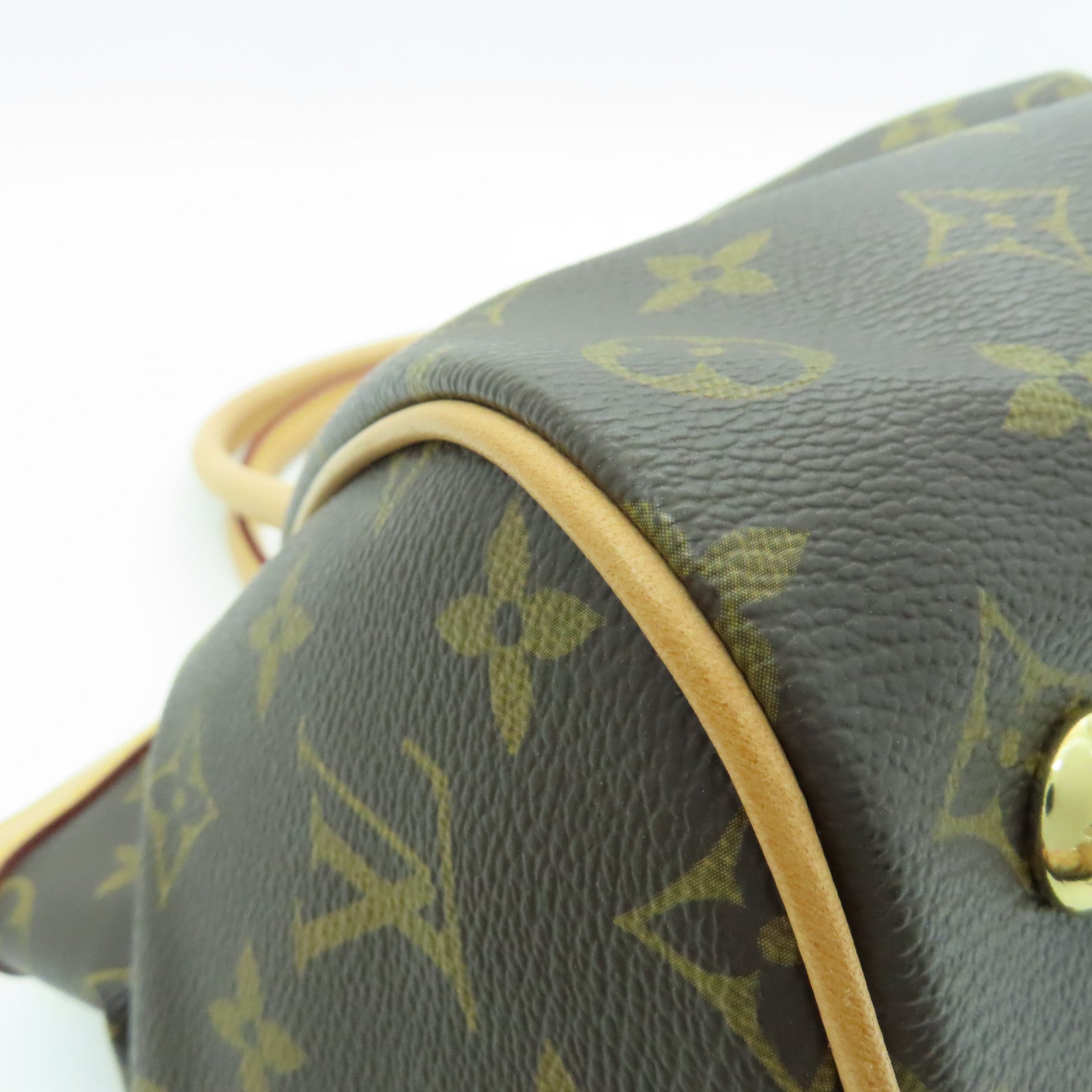 LOUIS VUITTON Monogram Tivoli PM金扣手挽袋啡色