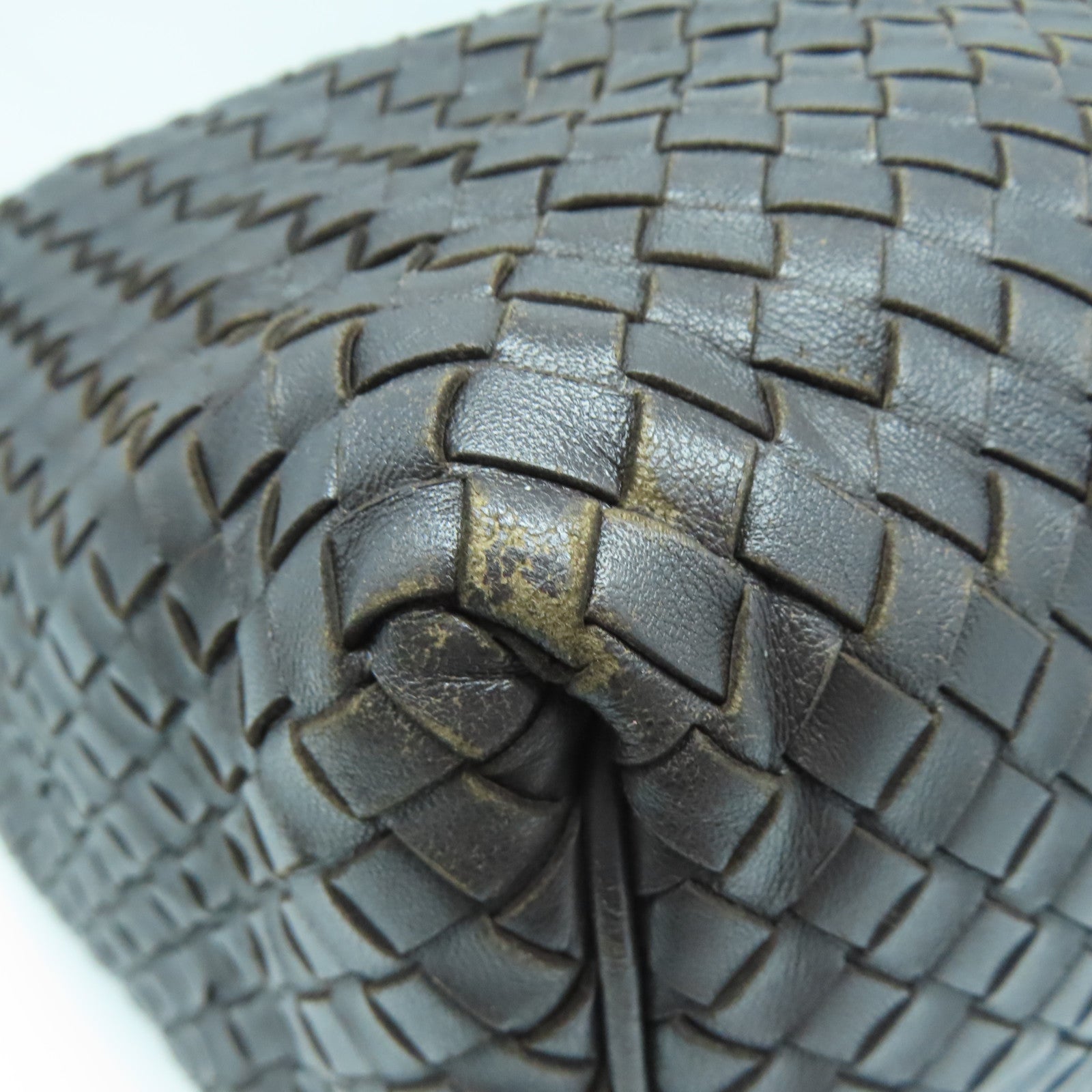 BOTTEGA VENETA 织纹皮革Shoulder Bag肩背袋啡色