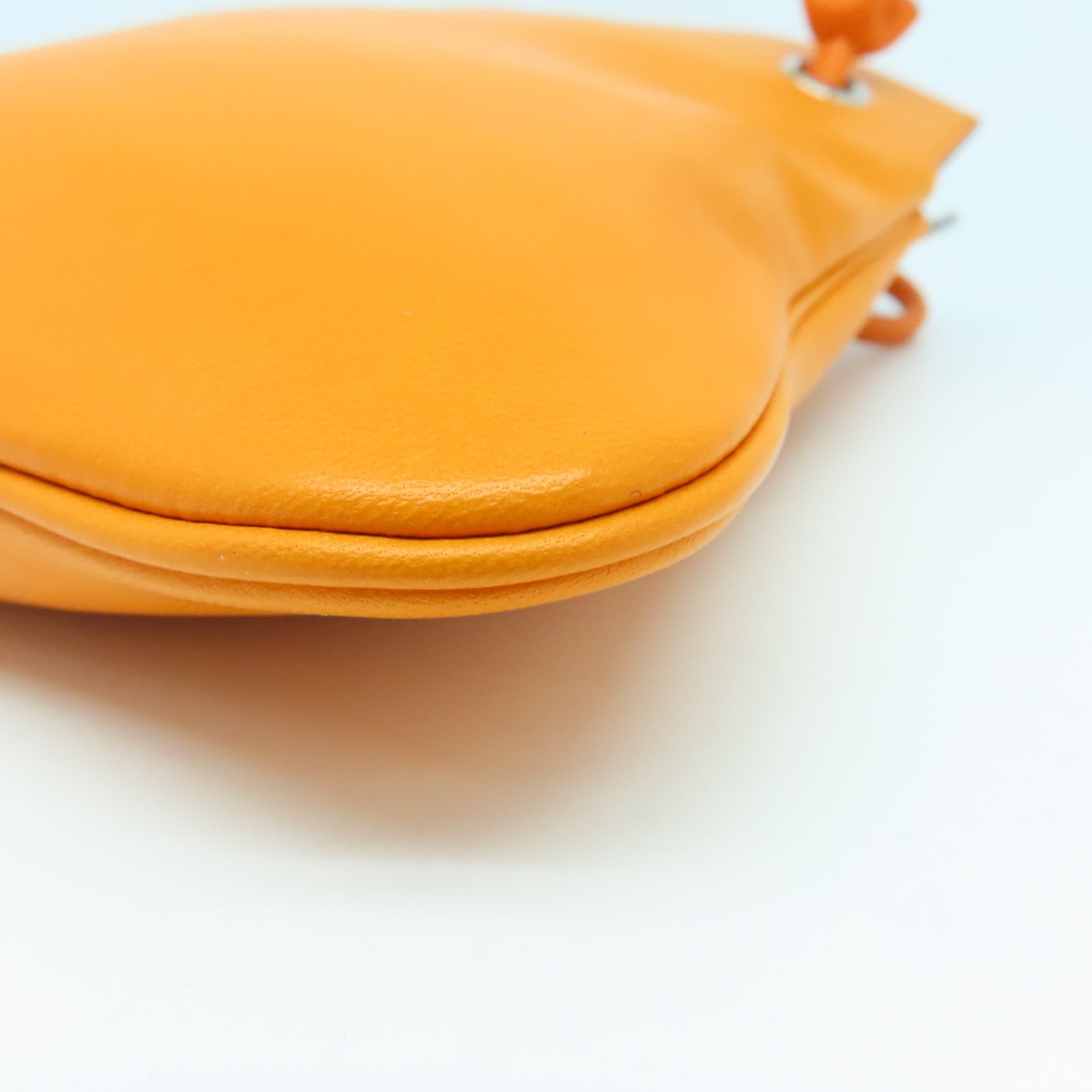 HERMES 【激減優惠】Swift皮革Aline銀扣肩背袋橙色