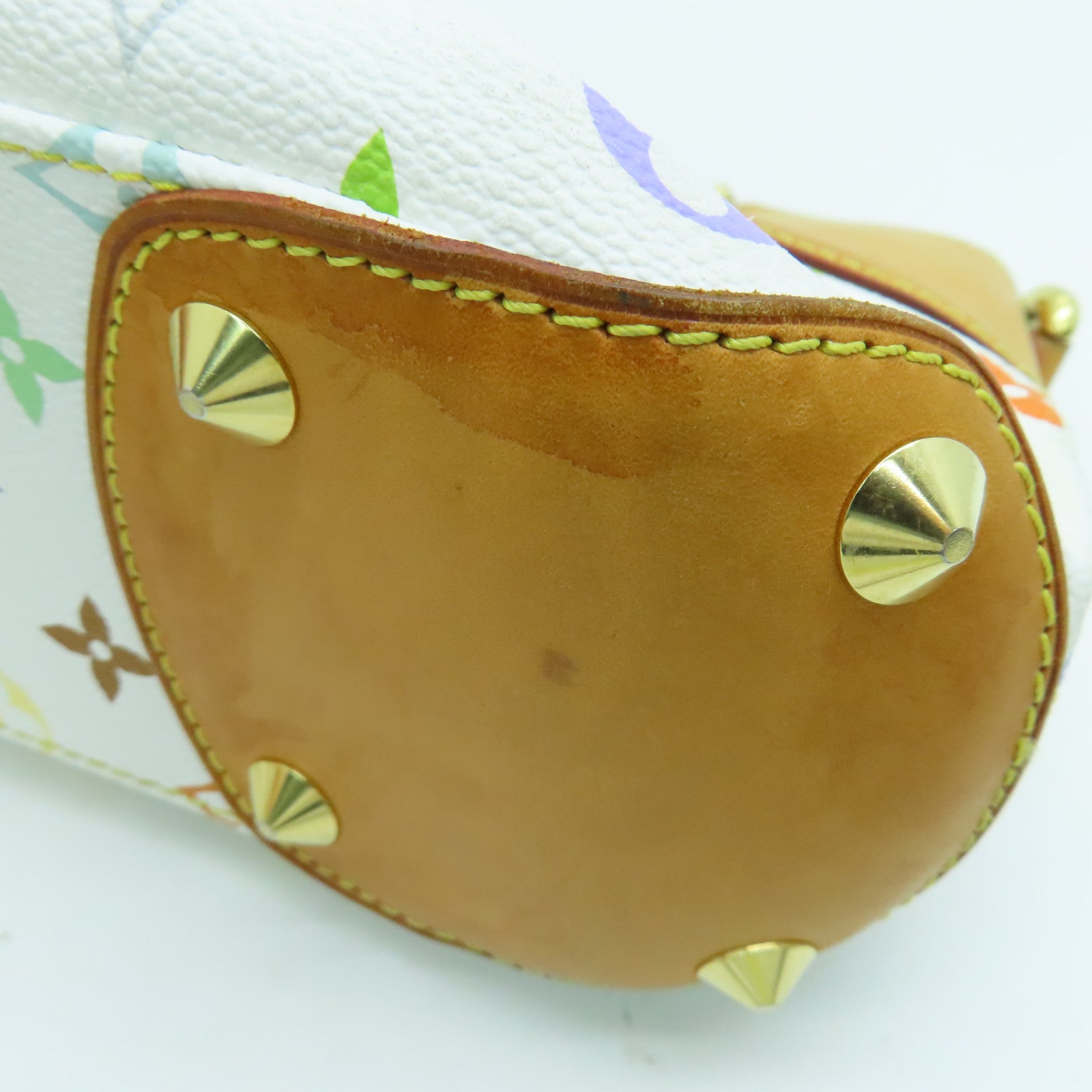 LOUIS VUITTON Monogram Multicolore Judy PM 2 way Shoulder  Bag金扣手挽肩背兩用袋白色