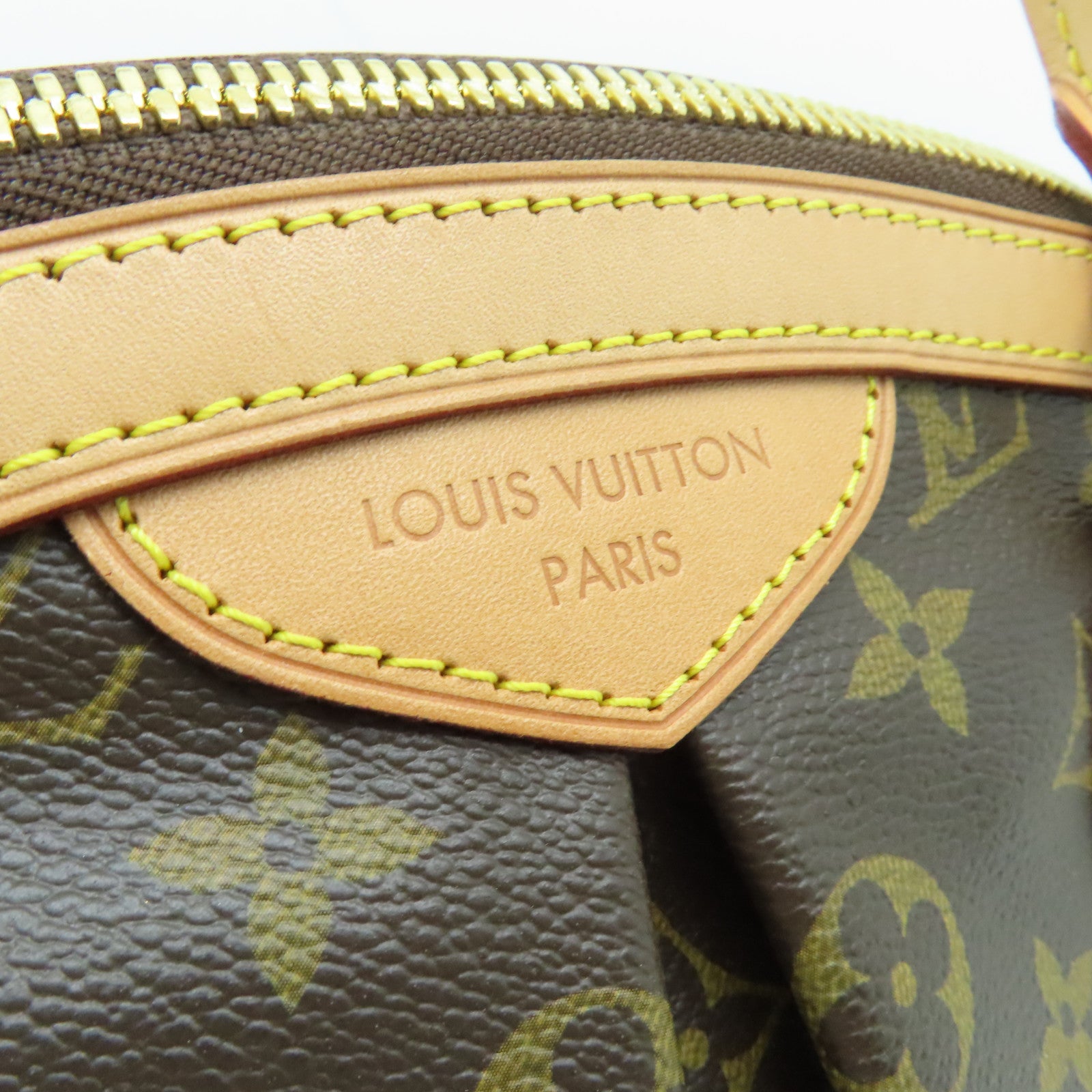 LOUIS VUITTON Monogram Tivoli PM金扣手挽袋啡色