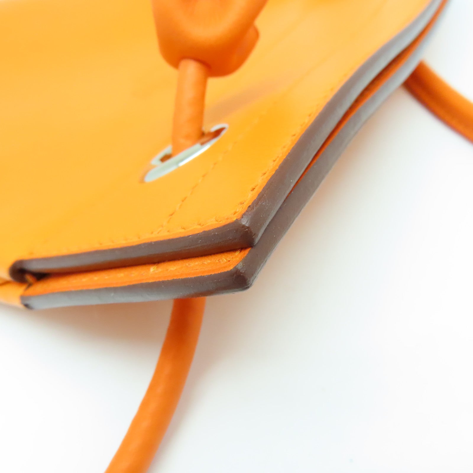 HERMES 【激減優惠】Swift皮革Aline銀扣肩背袋橙色