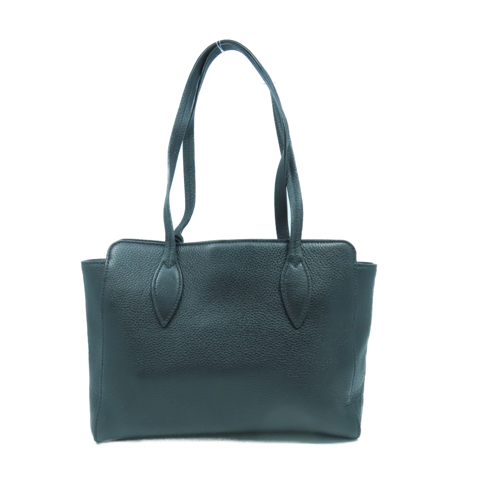 PRADA 牛皮皮革Hand Bag金扣手挽袋黑色