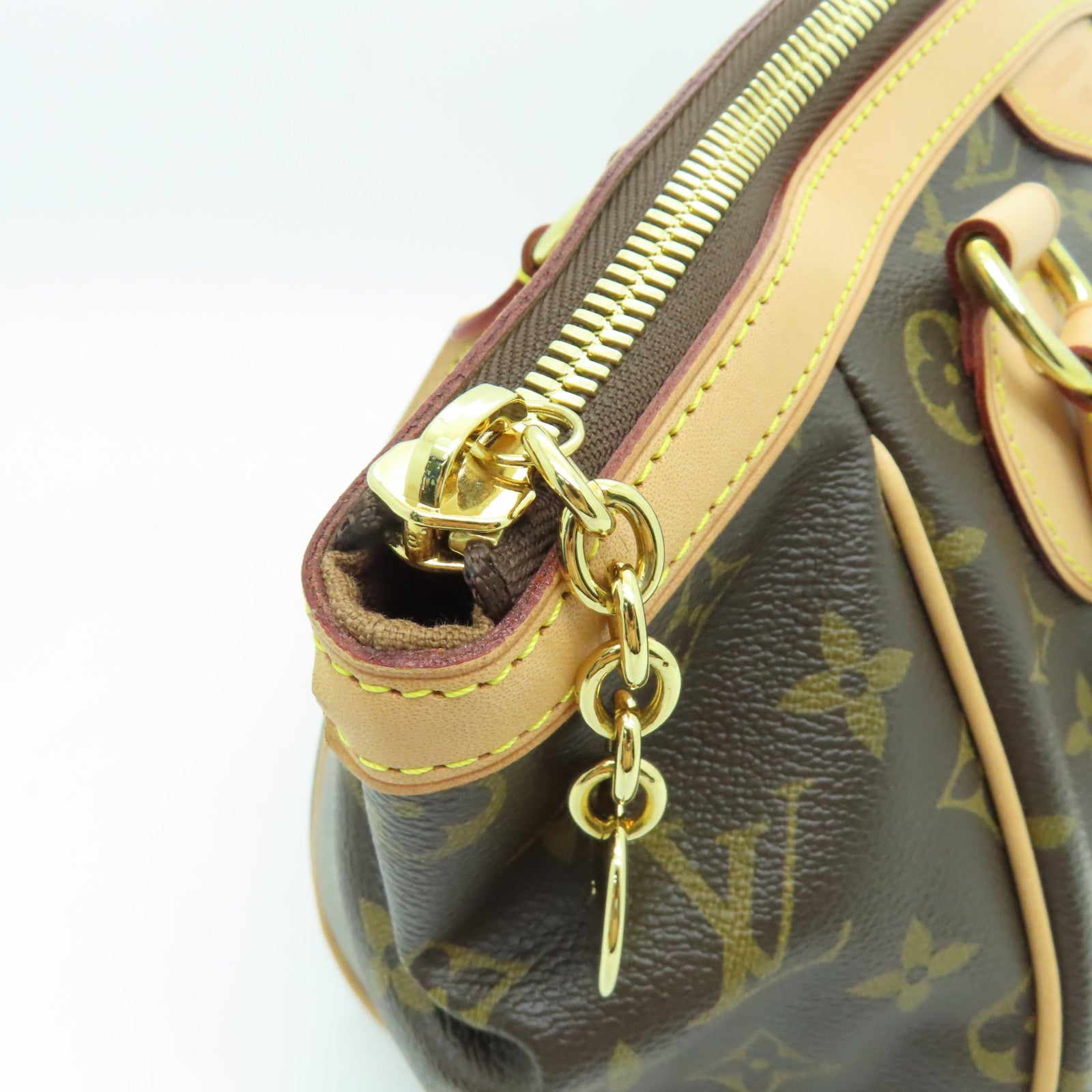 LOUIS VUITTON Monogram Tivoli PM金扣手挽袋啡色