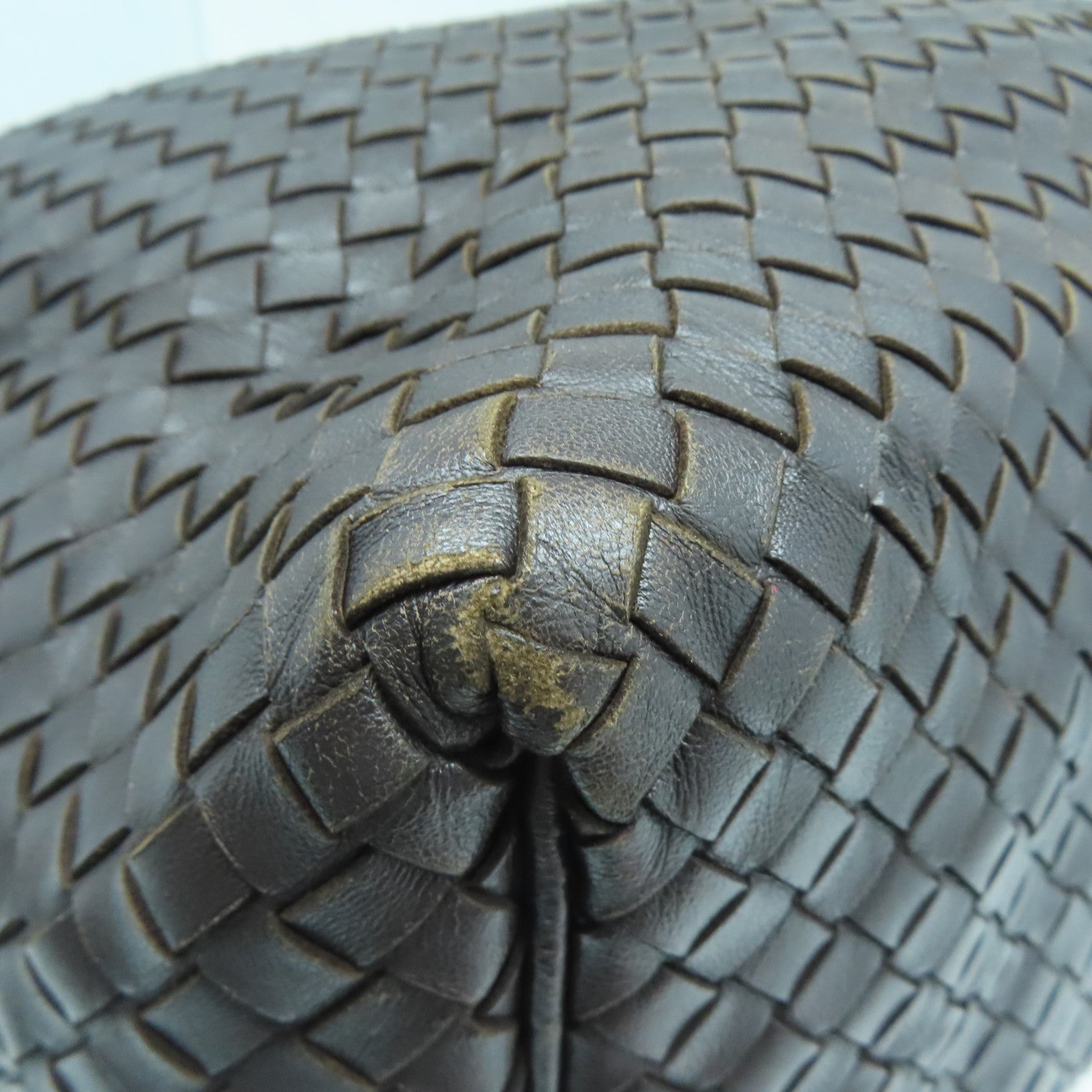 BOTTEGA VENETA 织纹皮革Shoulder Bag肩背袋啡色